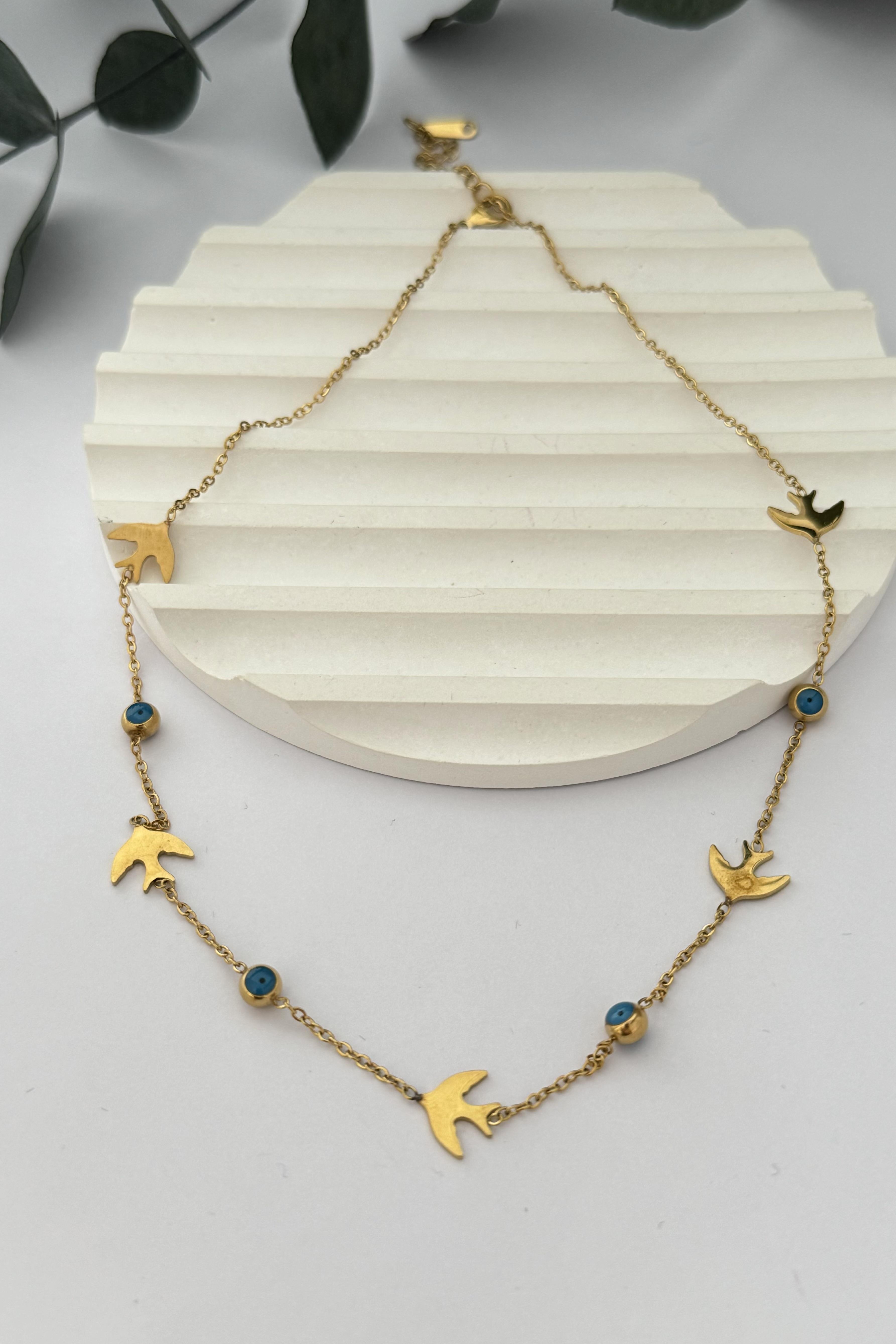 Blue Fly Kolye