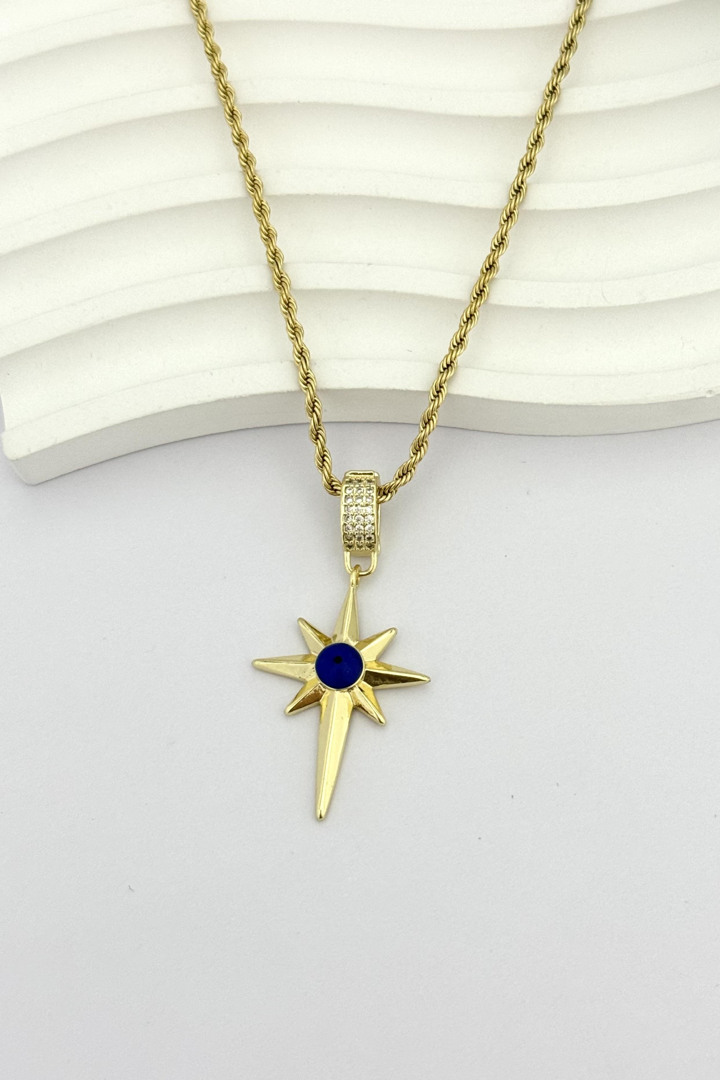 Blue Pole Star Kolye