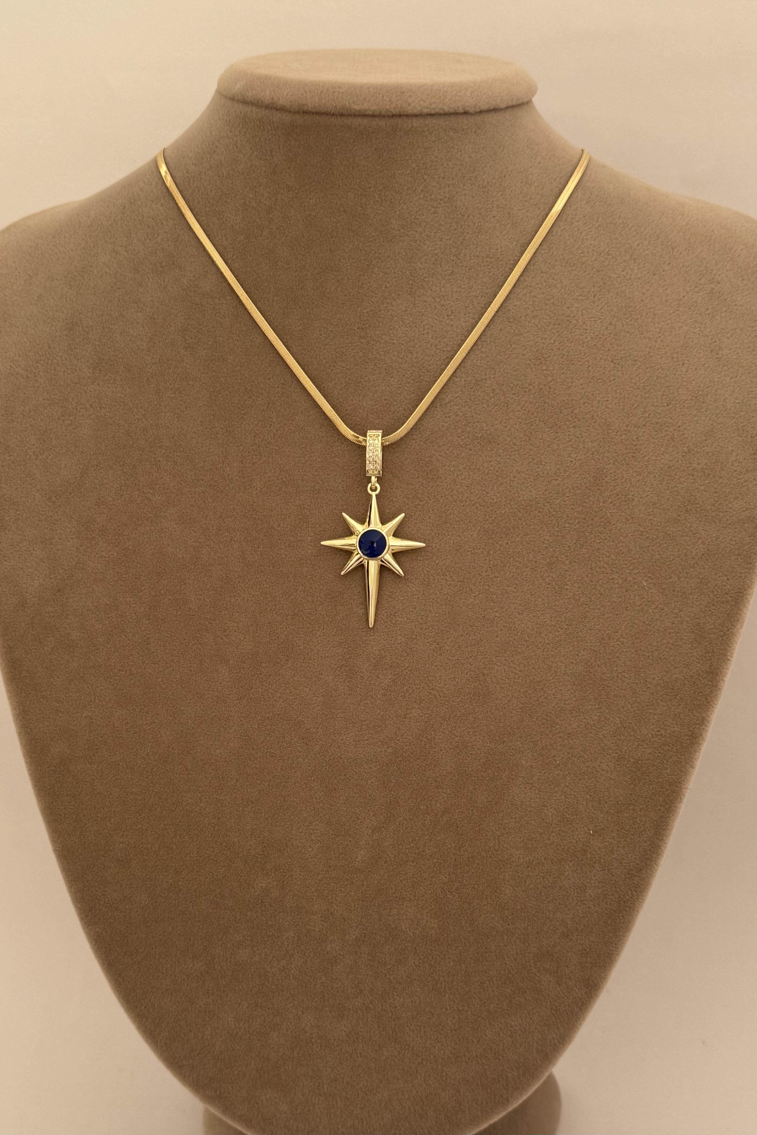 Blue Pole Star Kolye