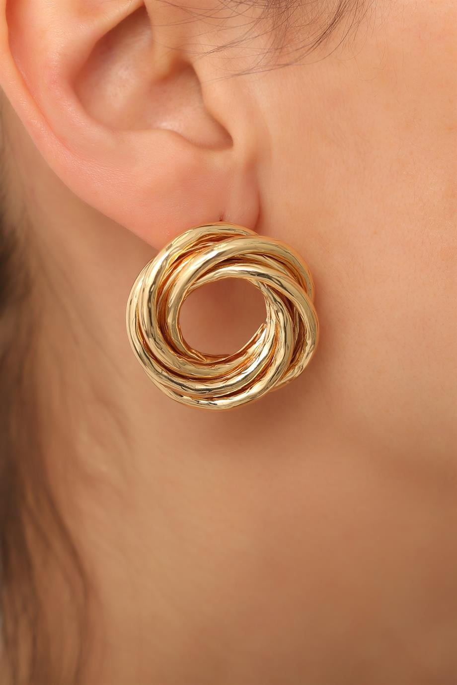 Circle Gold Küpe