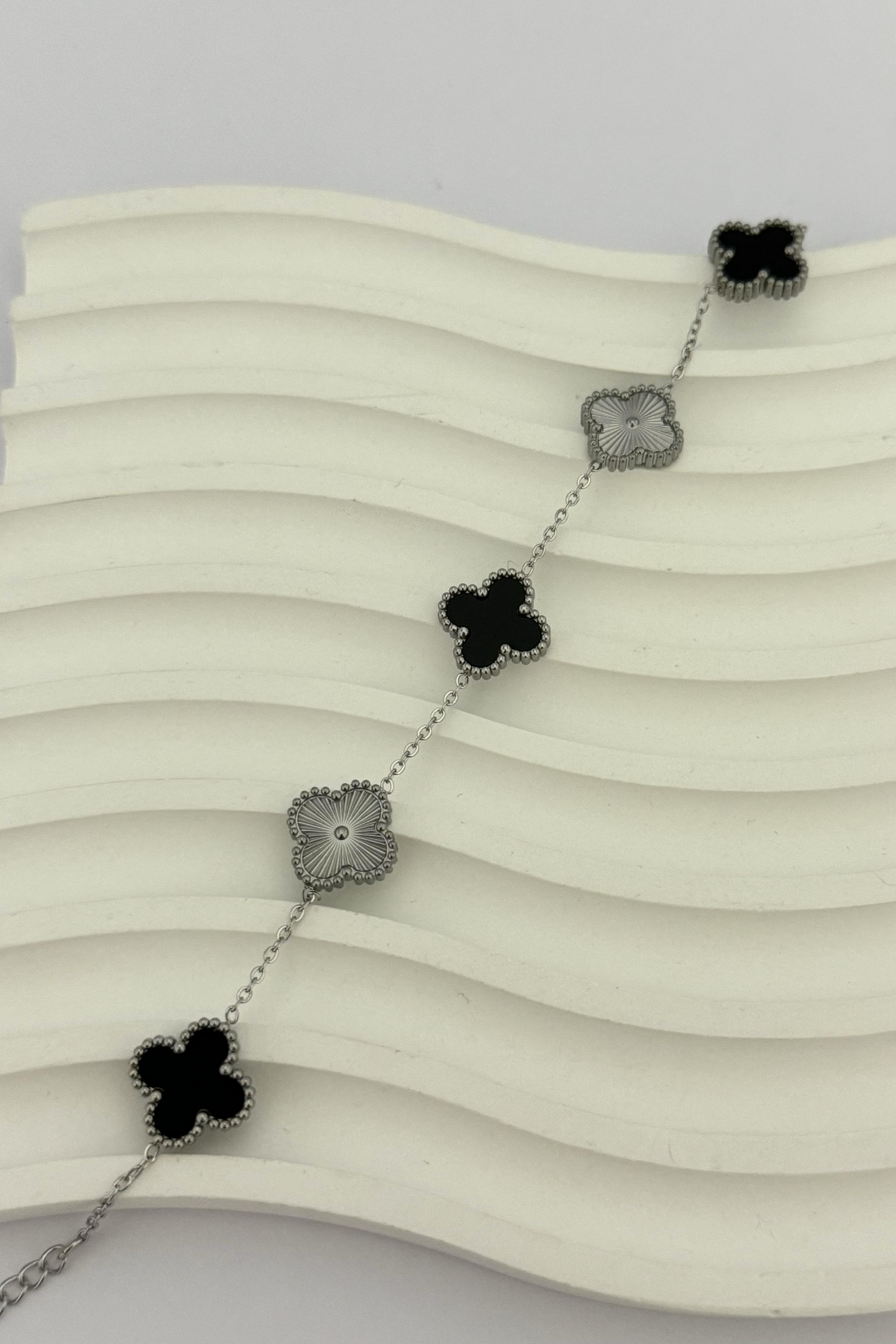 Cleef Black&Silver Bileklik