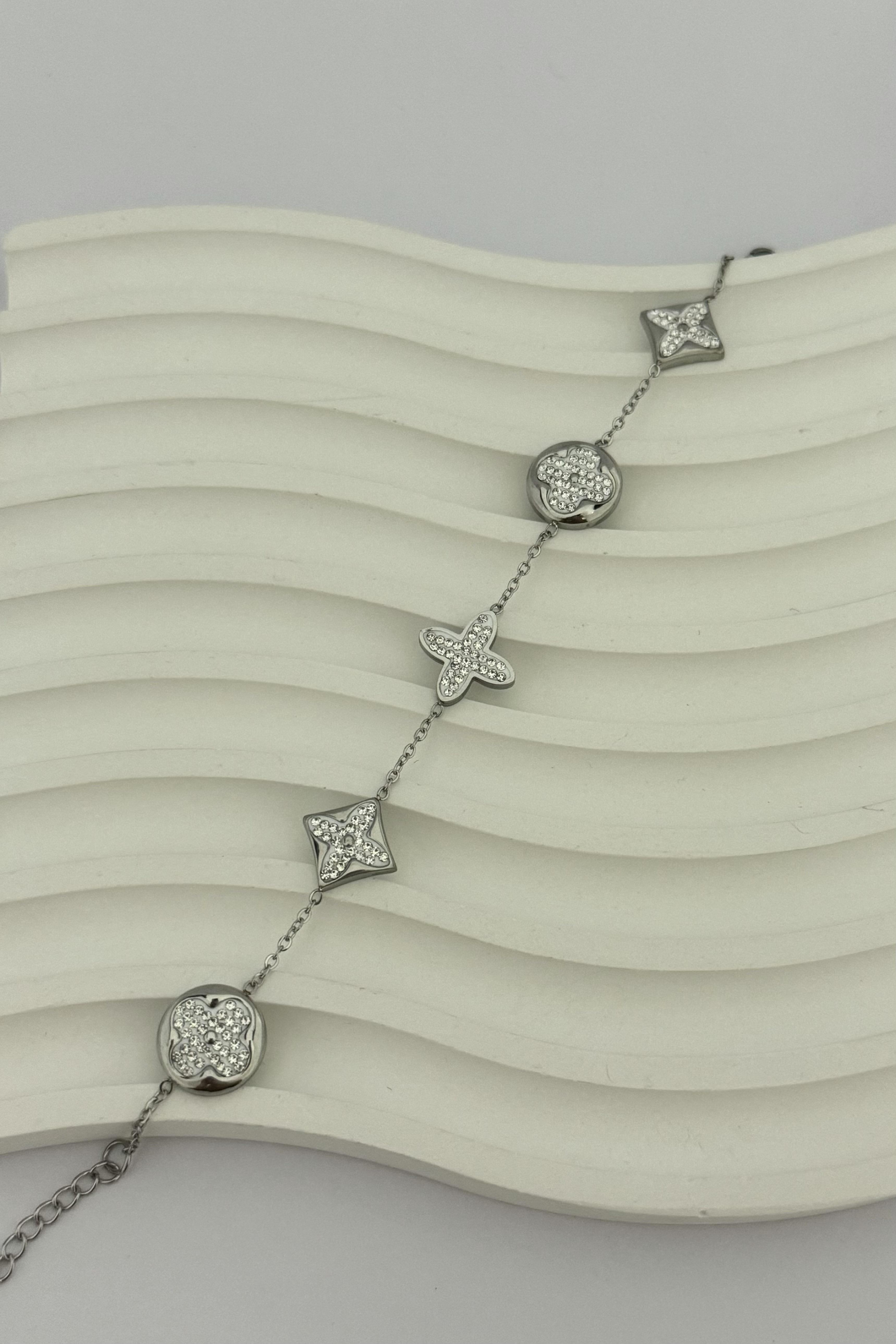 Cleef Silver Taşlı Bileklik