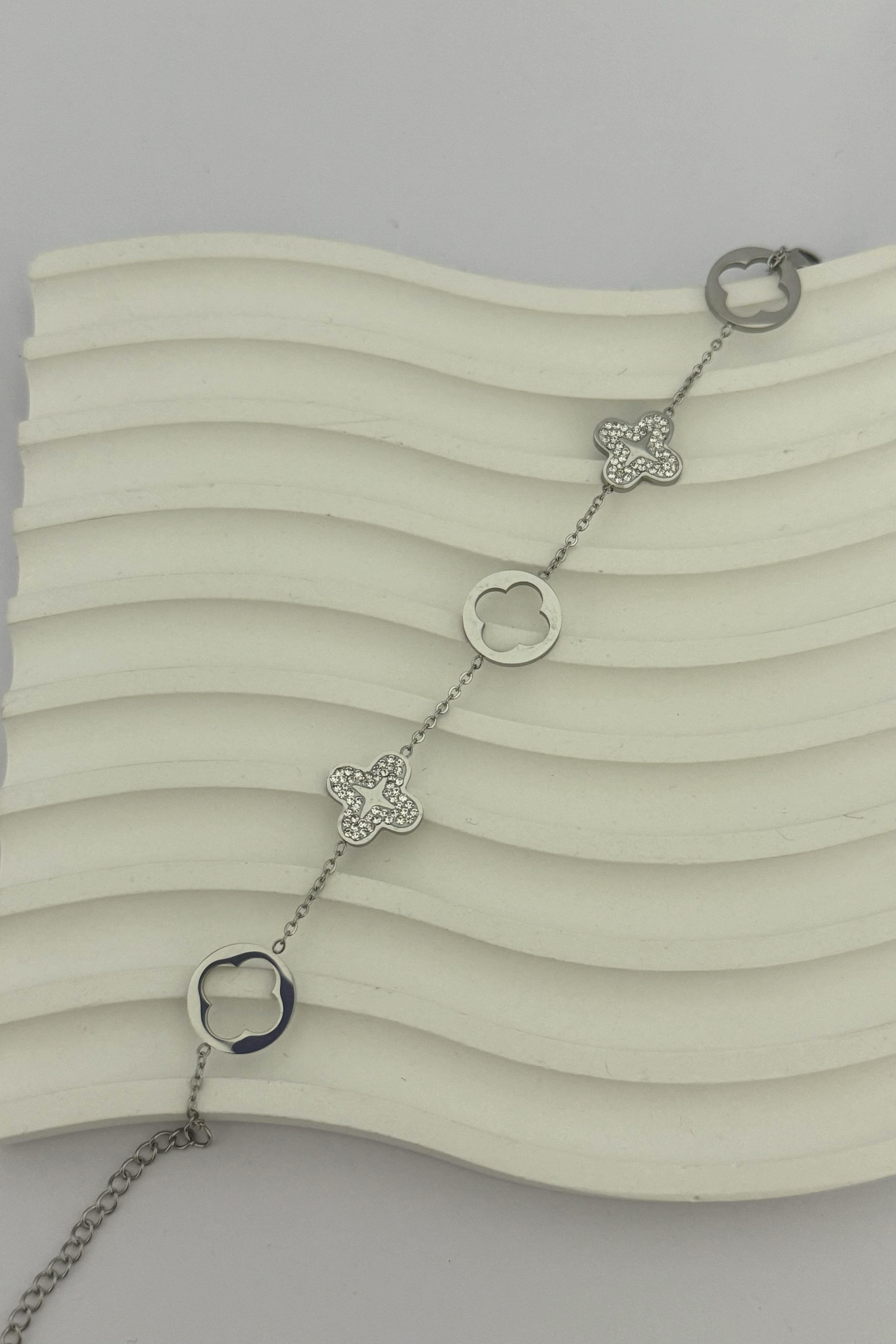 Cleef Silver Taşlı Bileklik