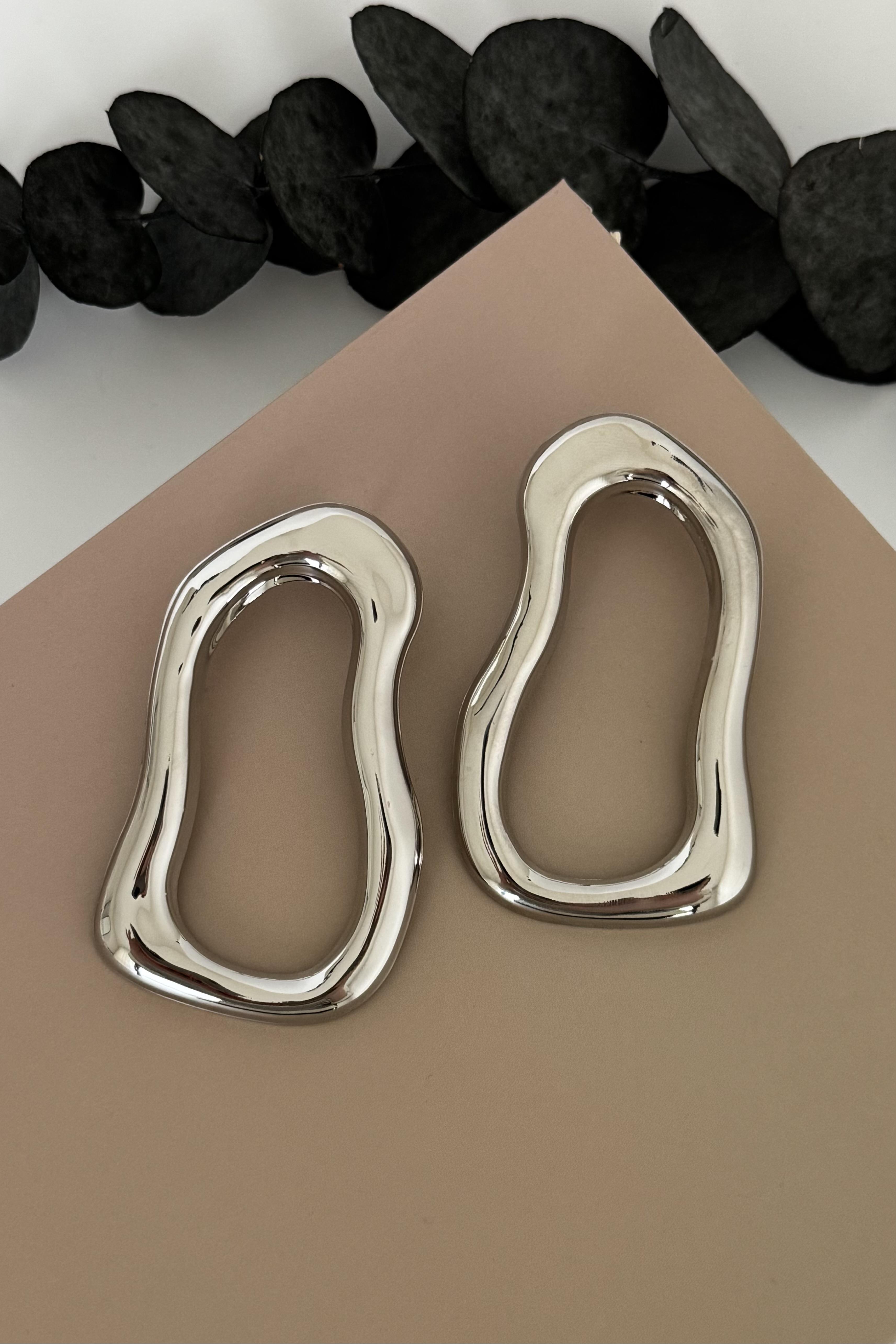 Contour Silver Küpe