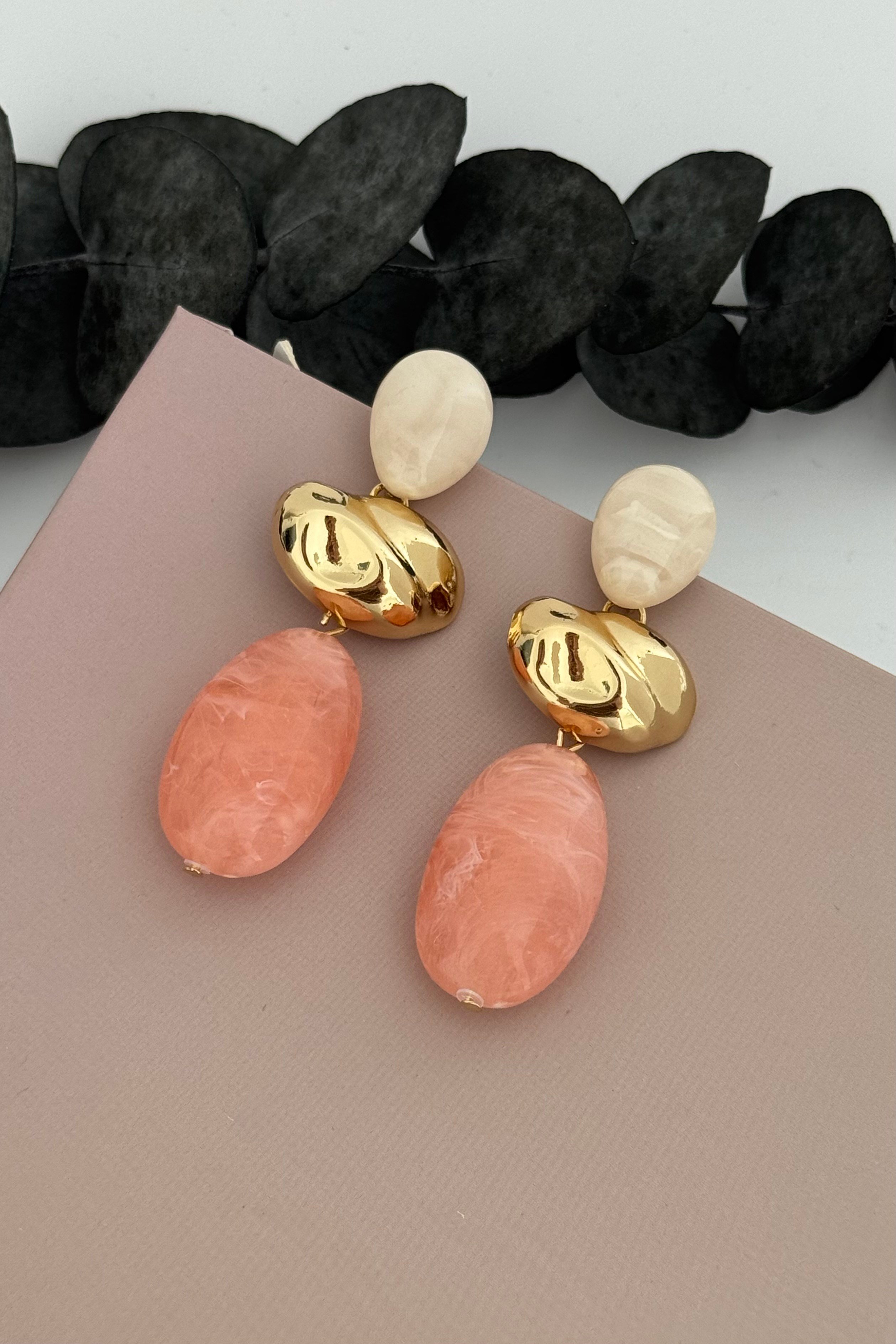 Coralya Açık Pembe Küpe