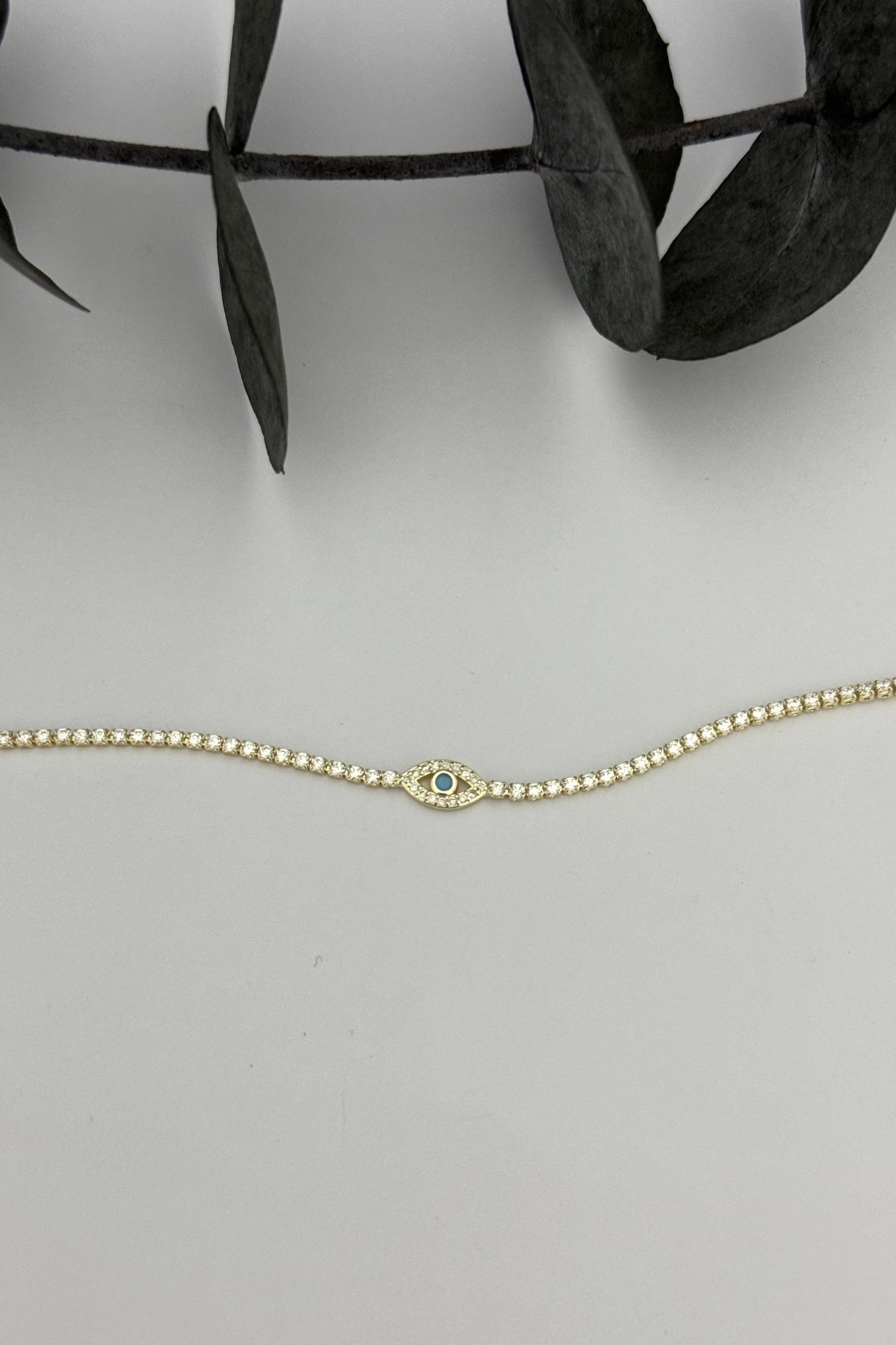 Glamour Eye Gold Bileklik