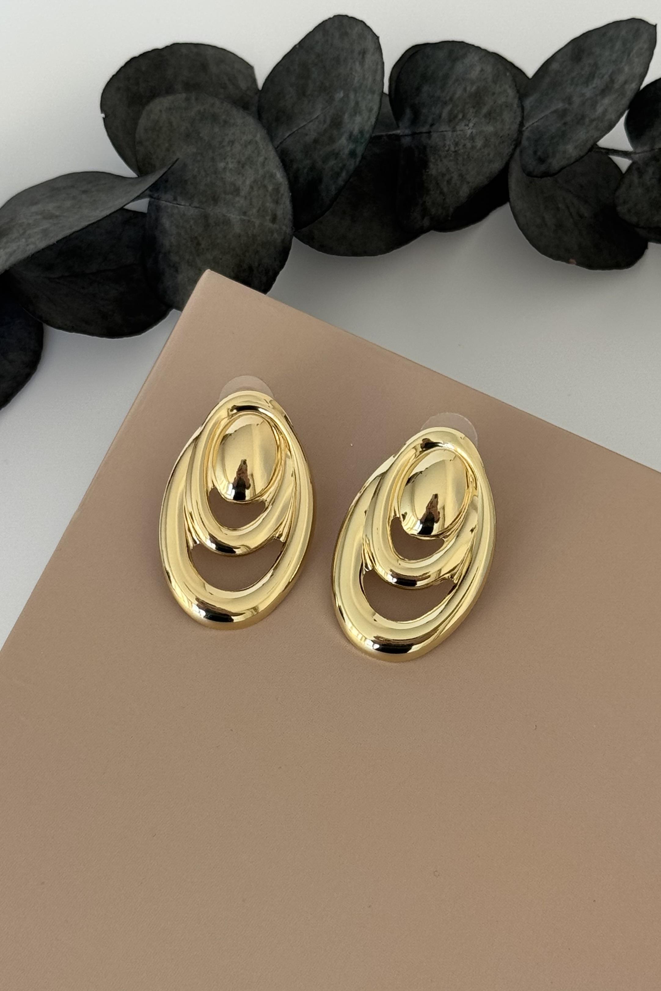 Gold Echo Küpe