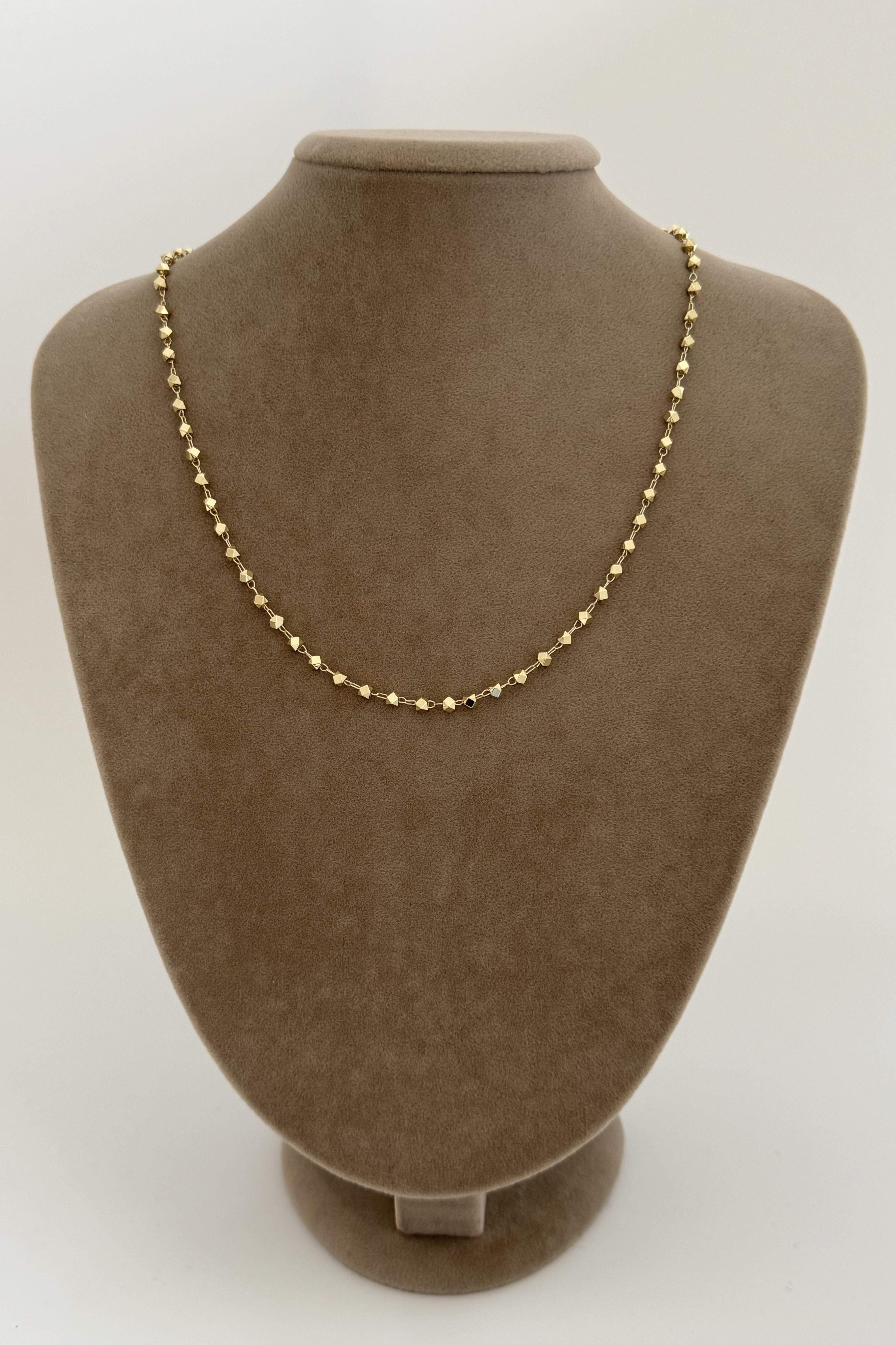 Gold Facet Kolye