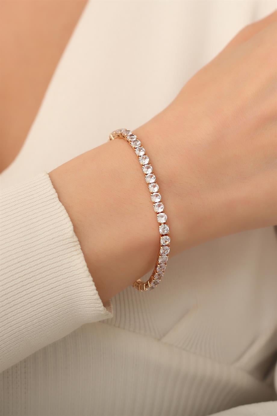 Gold Su Yolu Bileklik | 4 mm