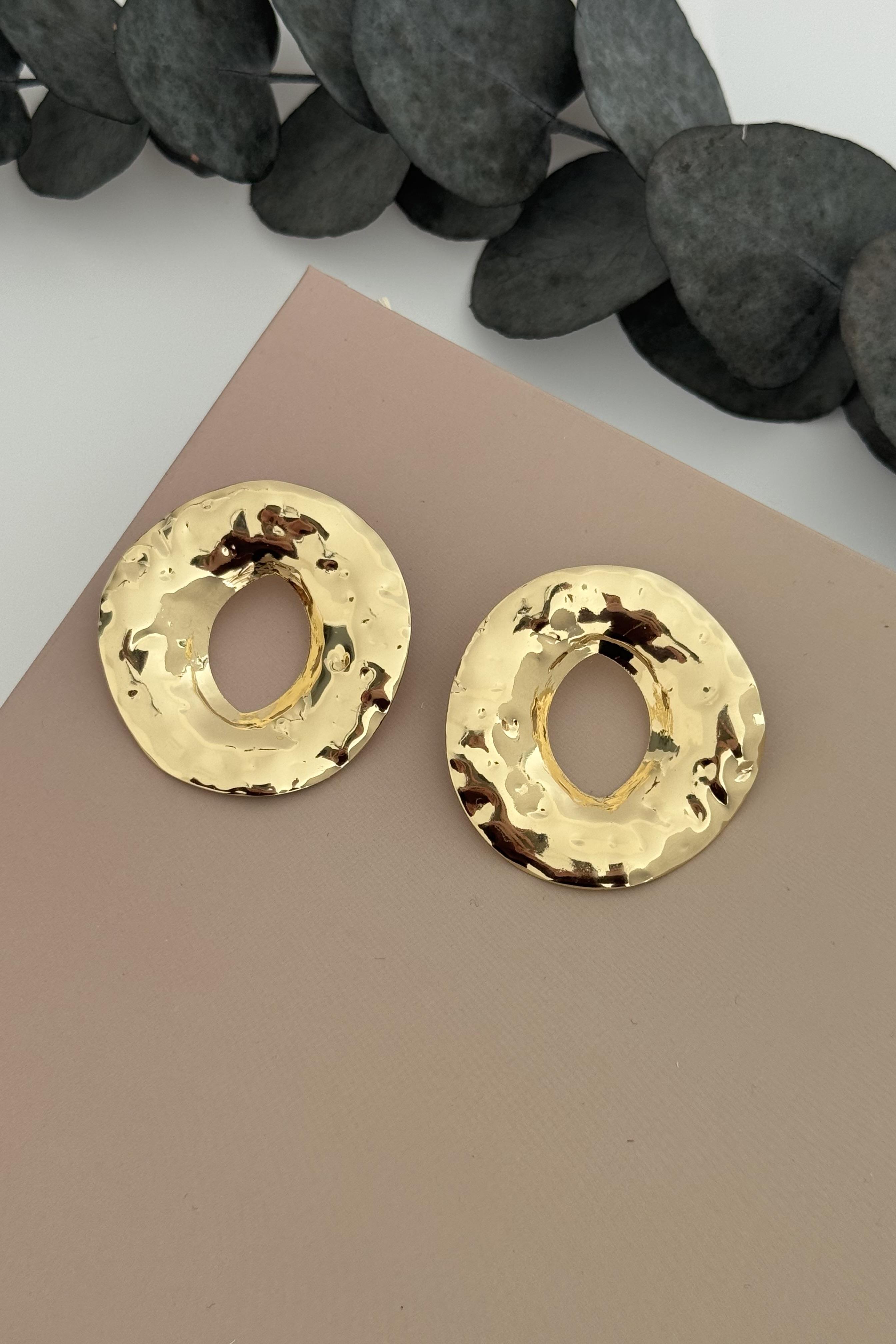 Halo Melt Gold Küpe