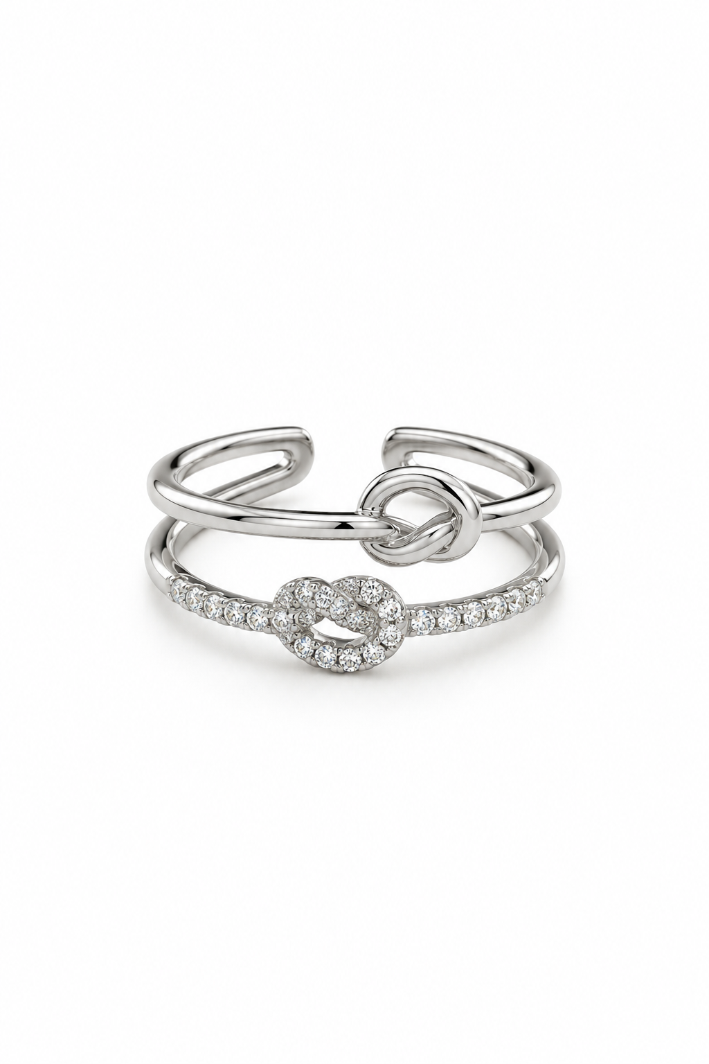 Knot Stone Silver Yüzük