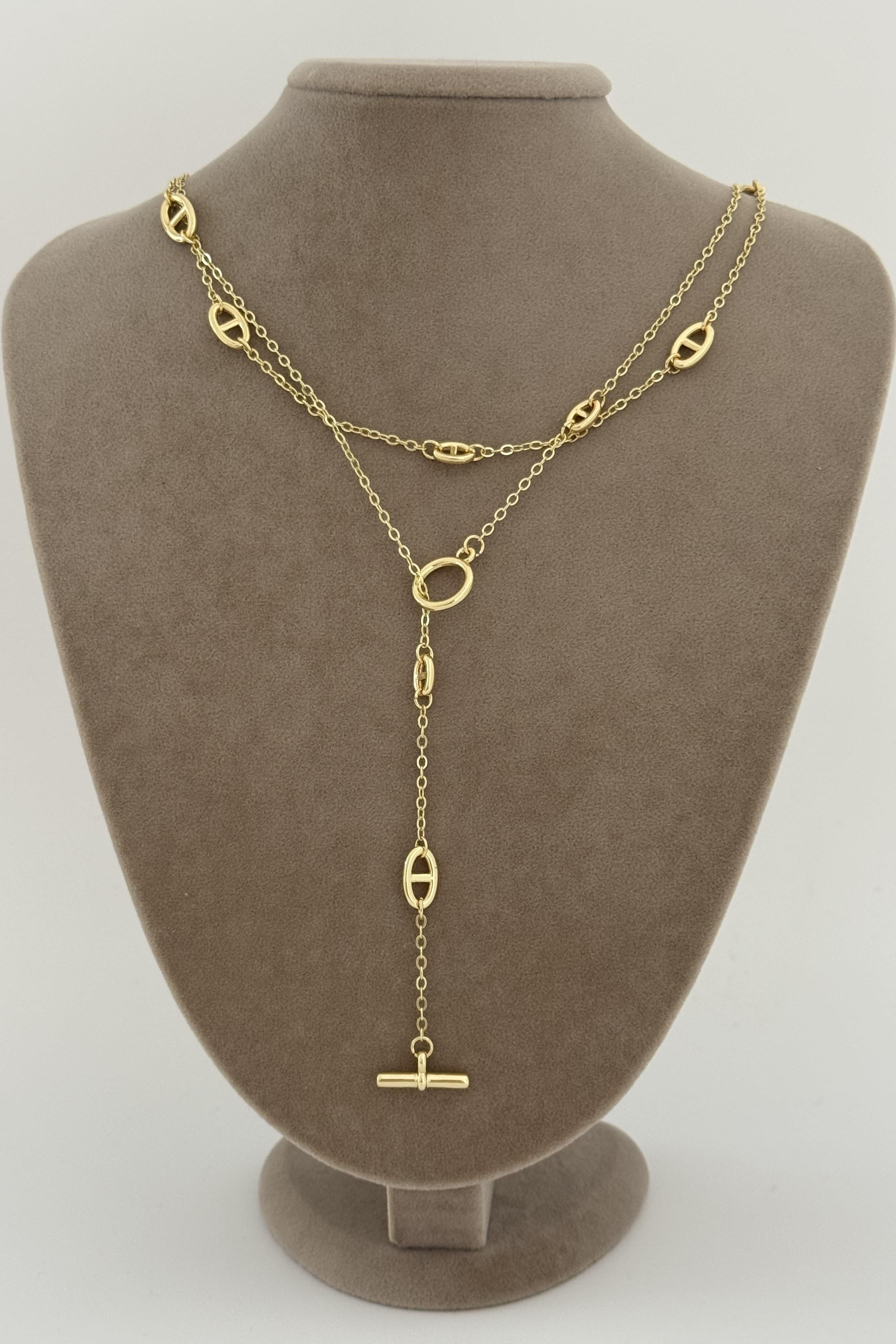 Marka Model Gold Zincir Kolye