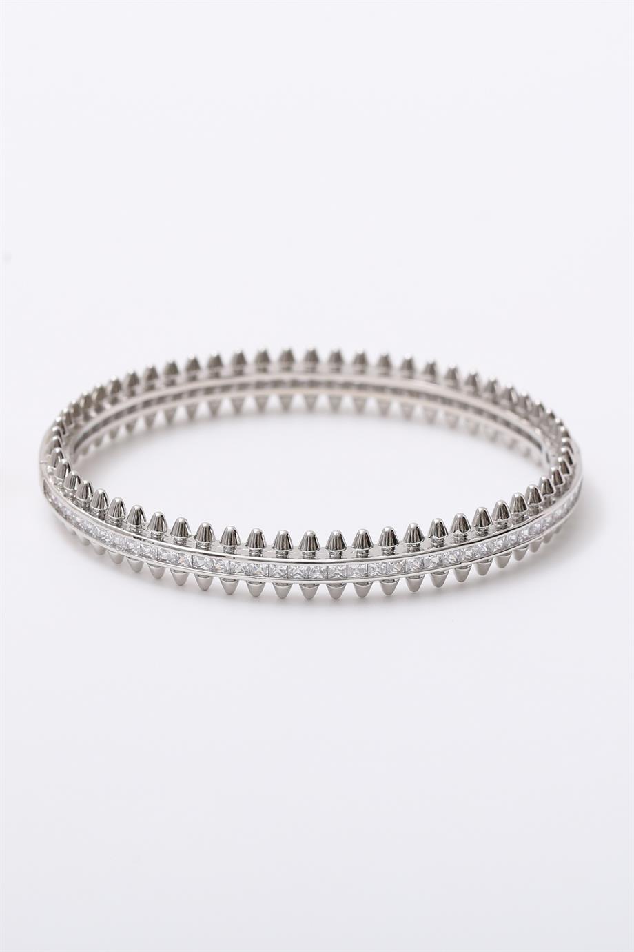 Marka Taşlı Kelepçe Bileklik