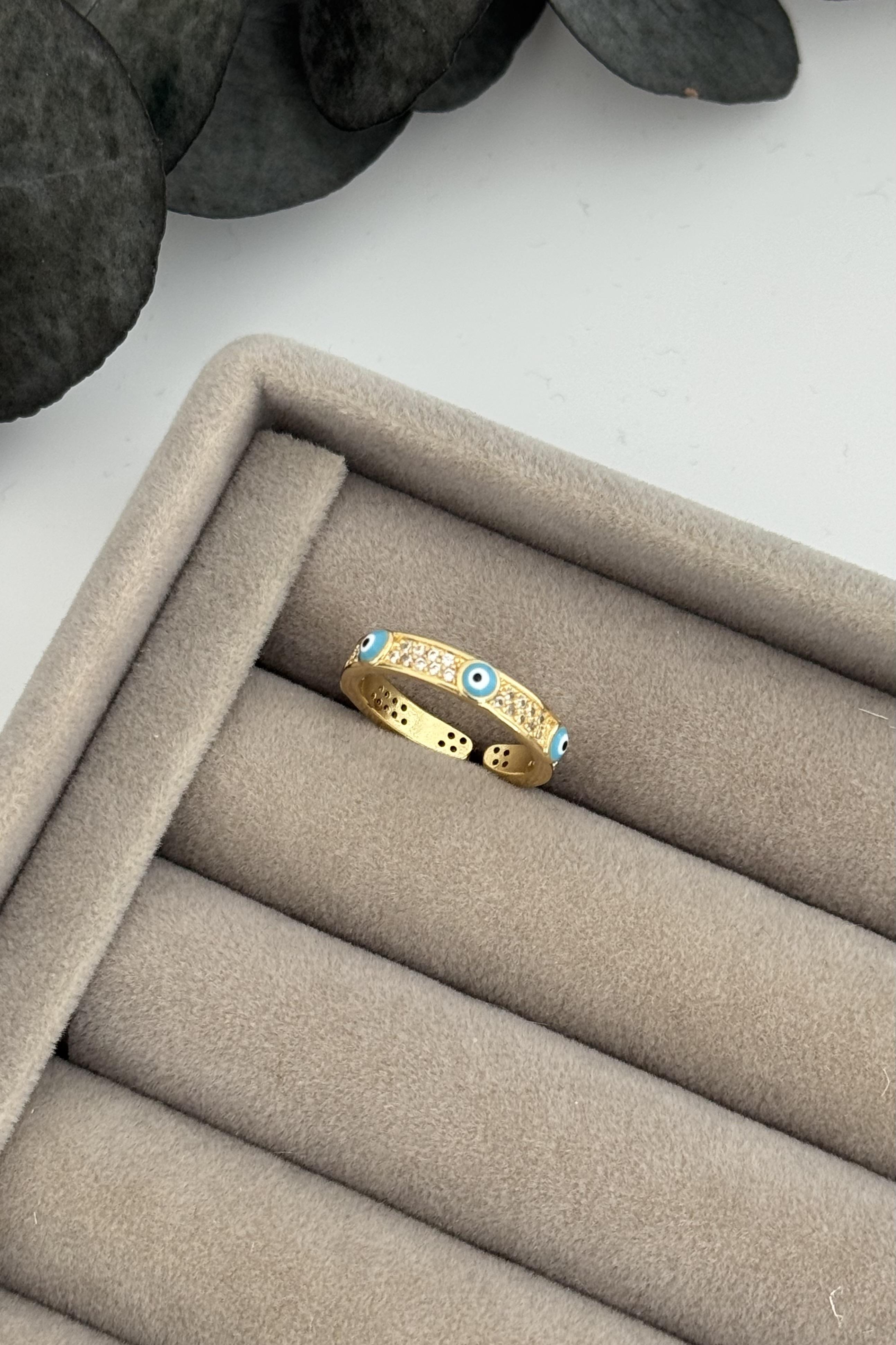 Nazar Boncuklu Yüzük