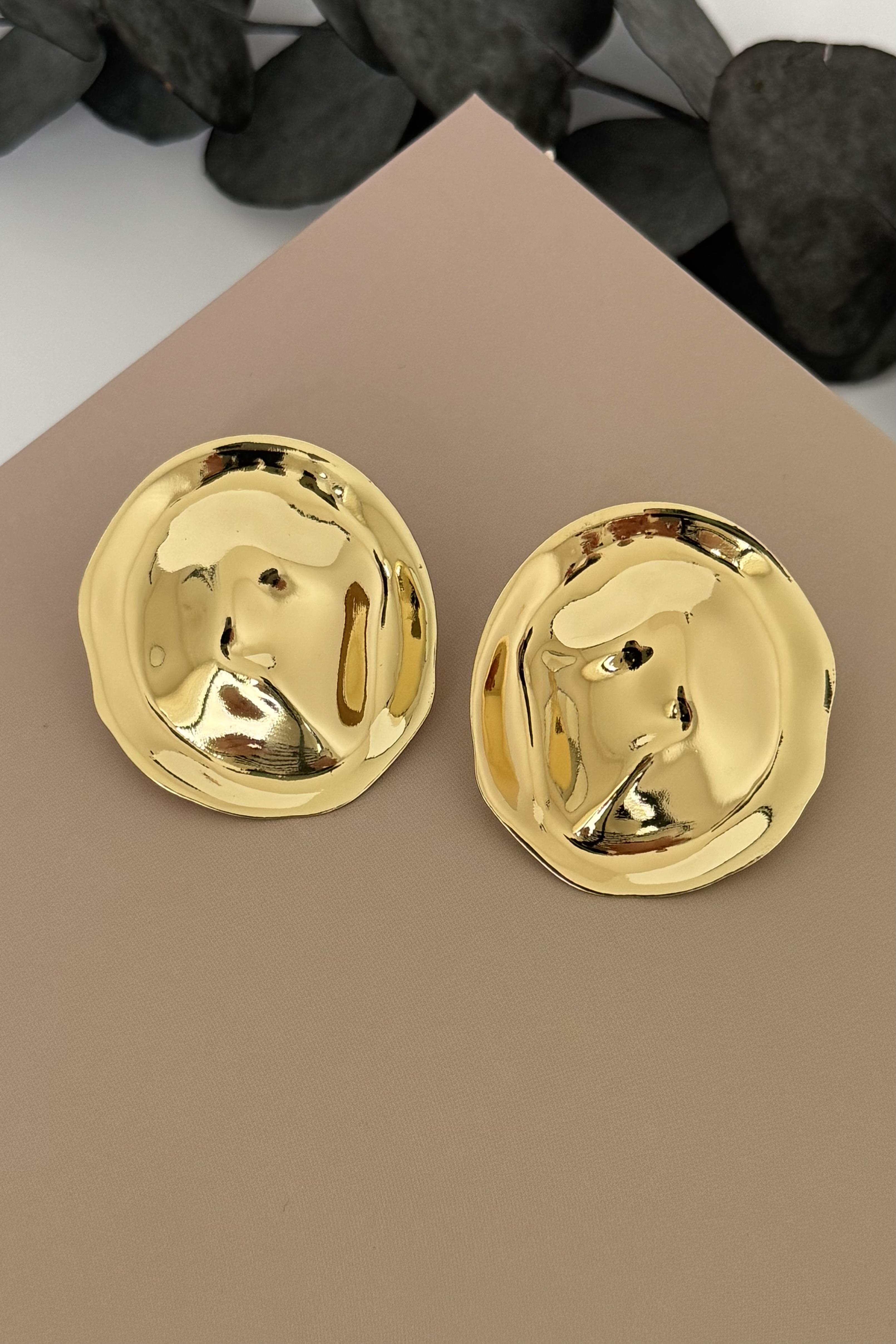 Nugget Gold Küpe