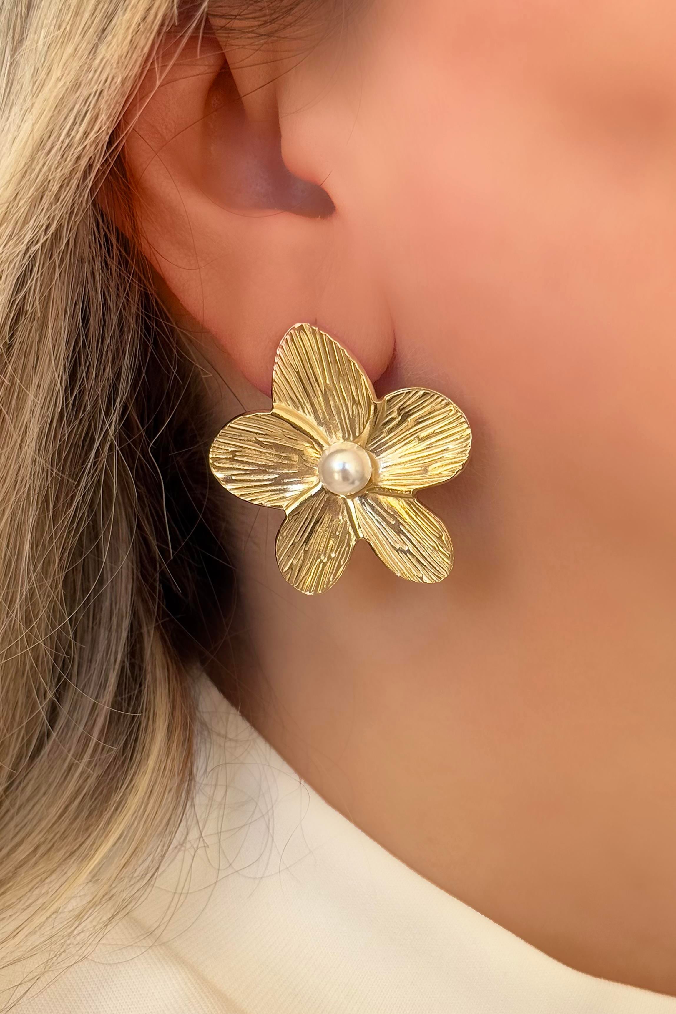 Pearl Flower Küpe