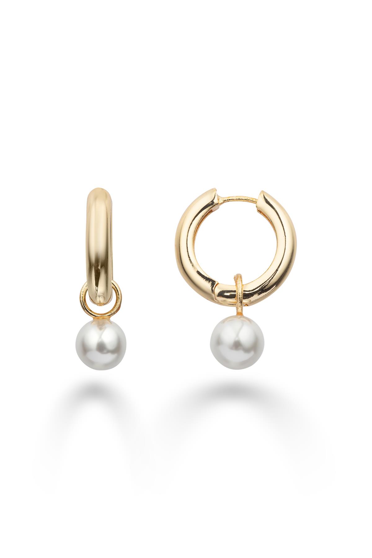 Pearl Hoop Küpe