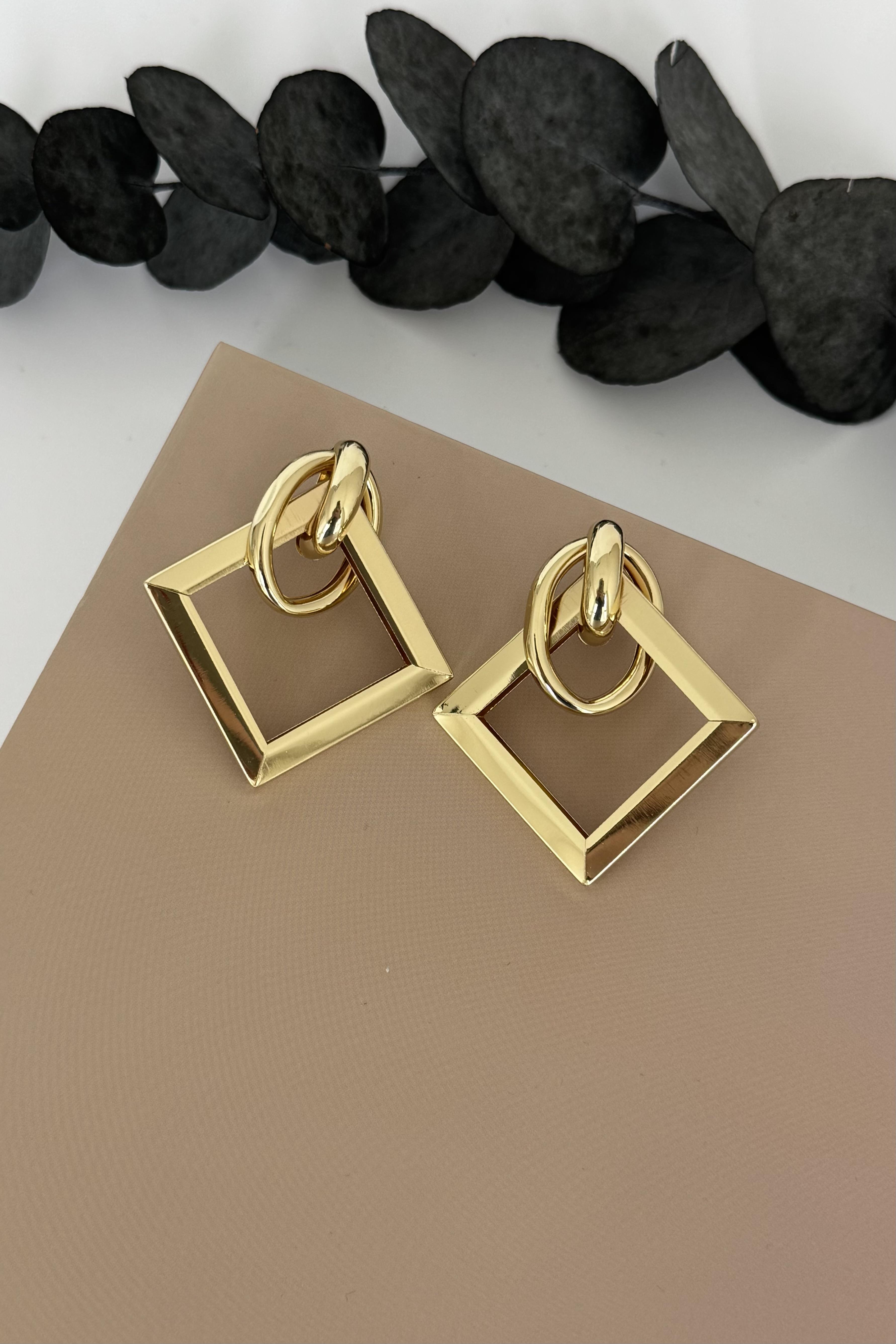 Pivot Gold Küpe