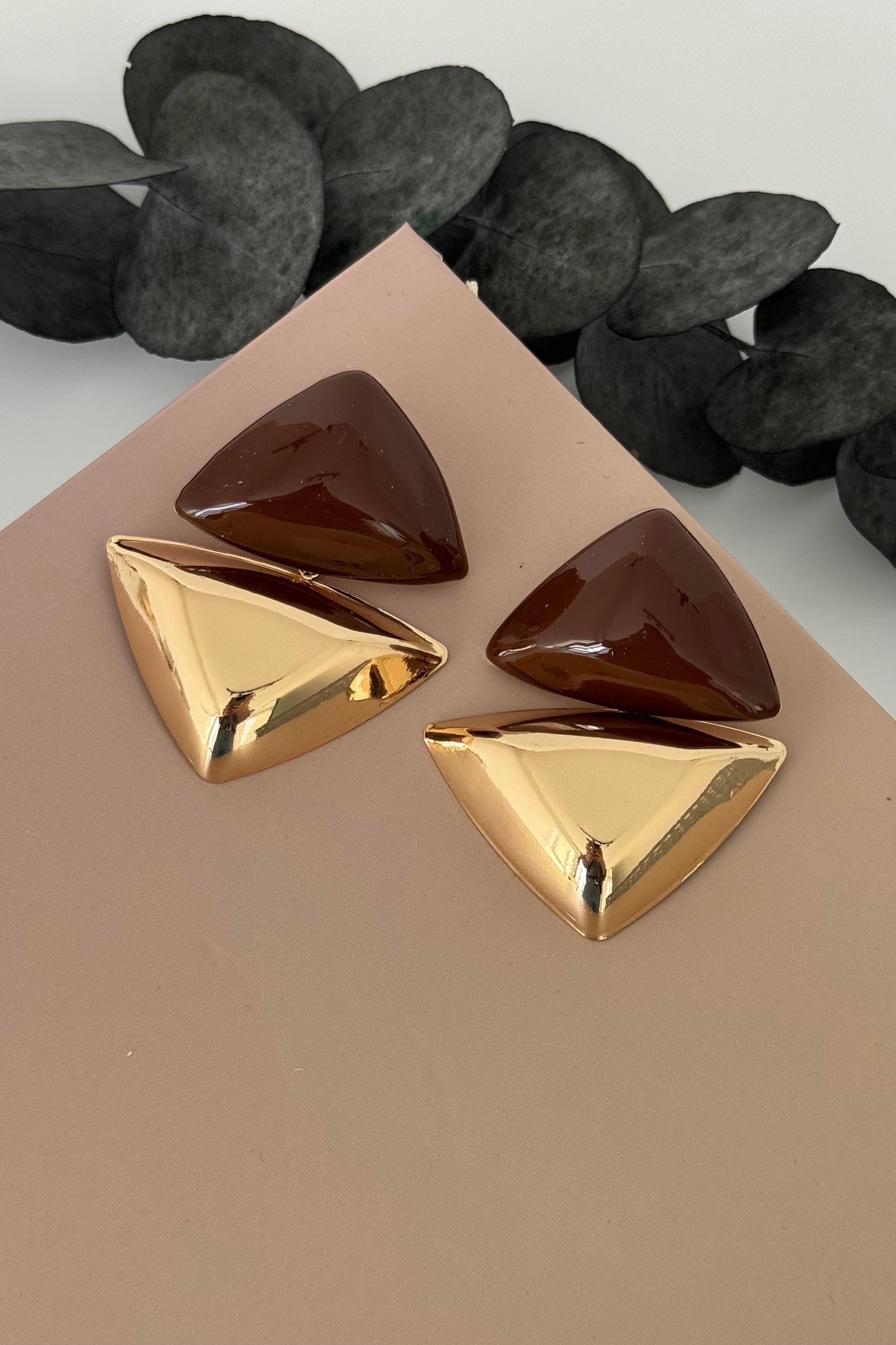 Prism Kahverengi Küpe
