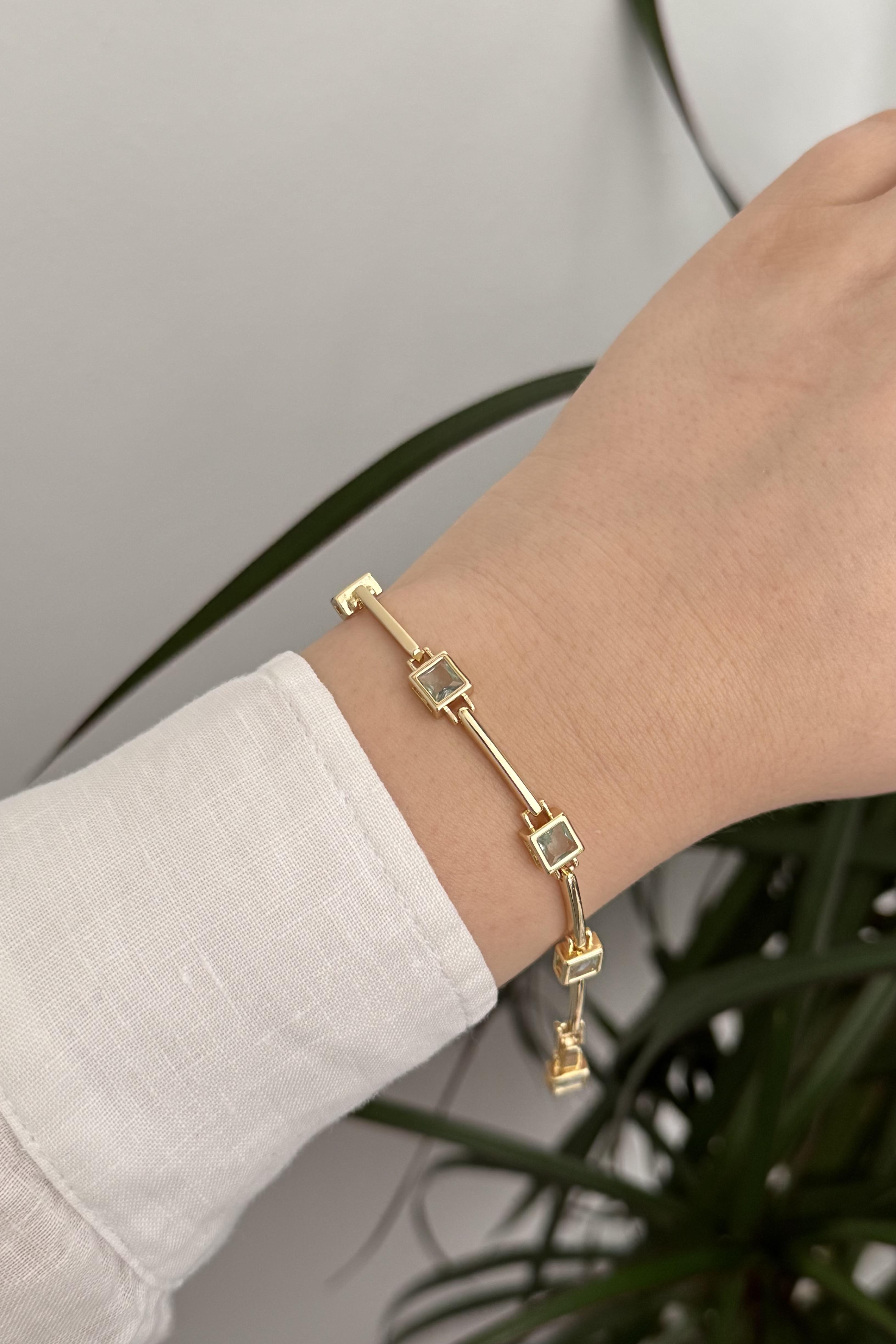 Renkli Taşlı Bileklik