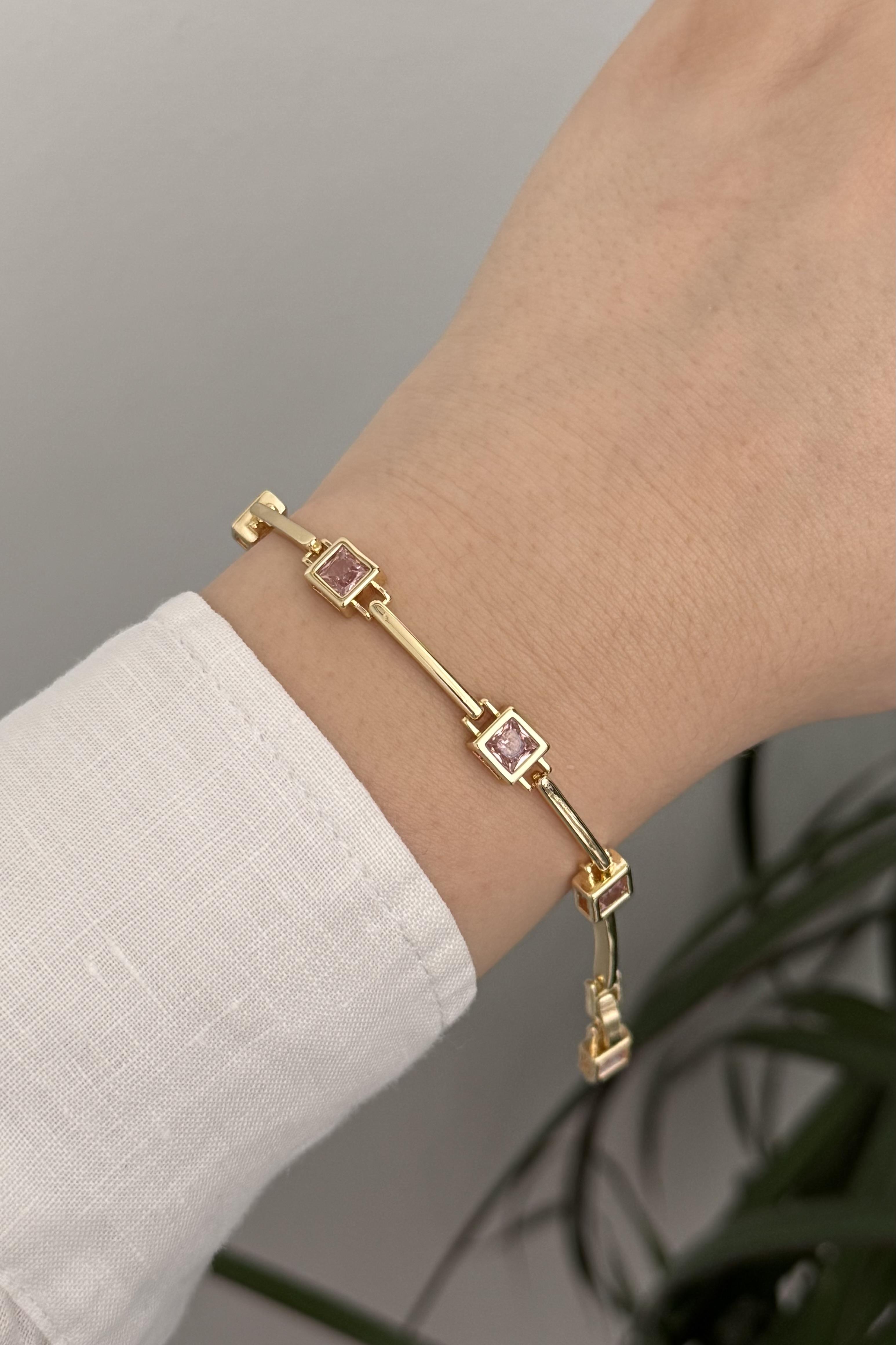 Renkli Taşlı Bileklik