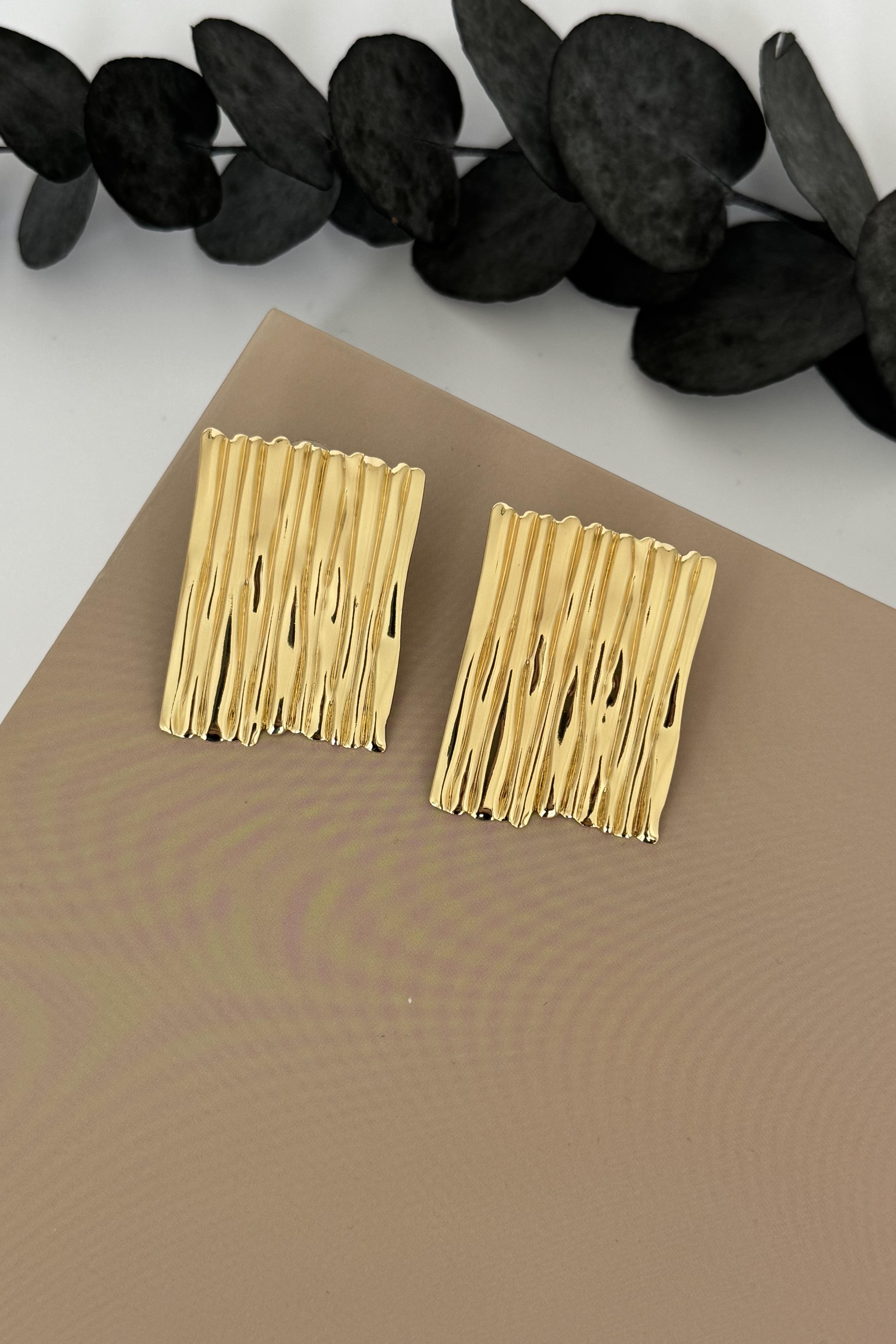 Ripple Gold Küpe