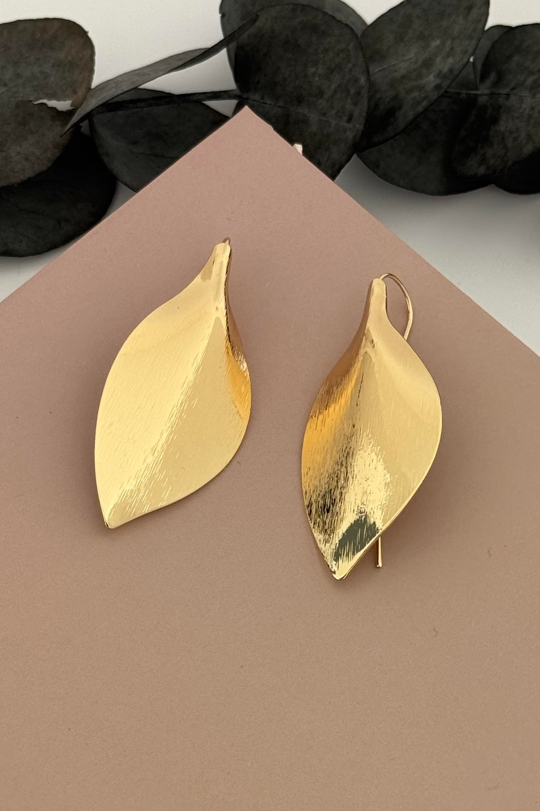 Silk Leaf Küpe