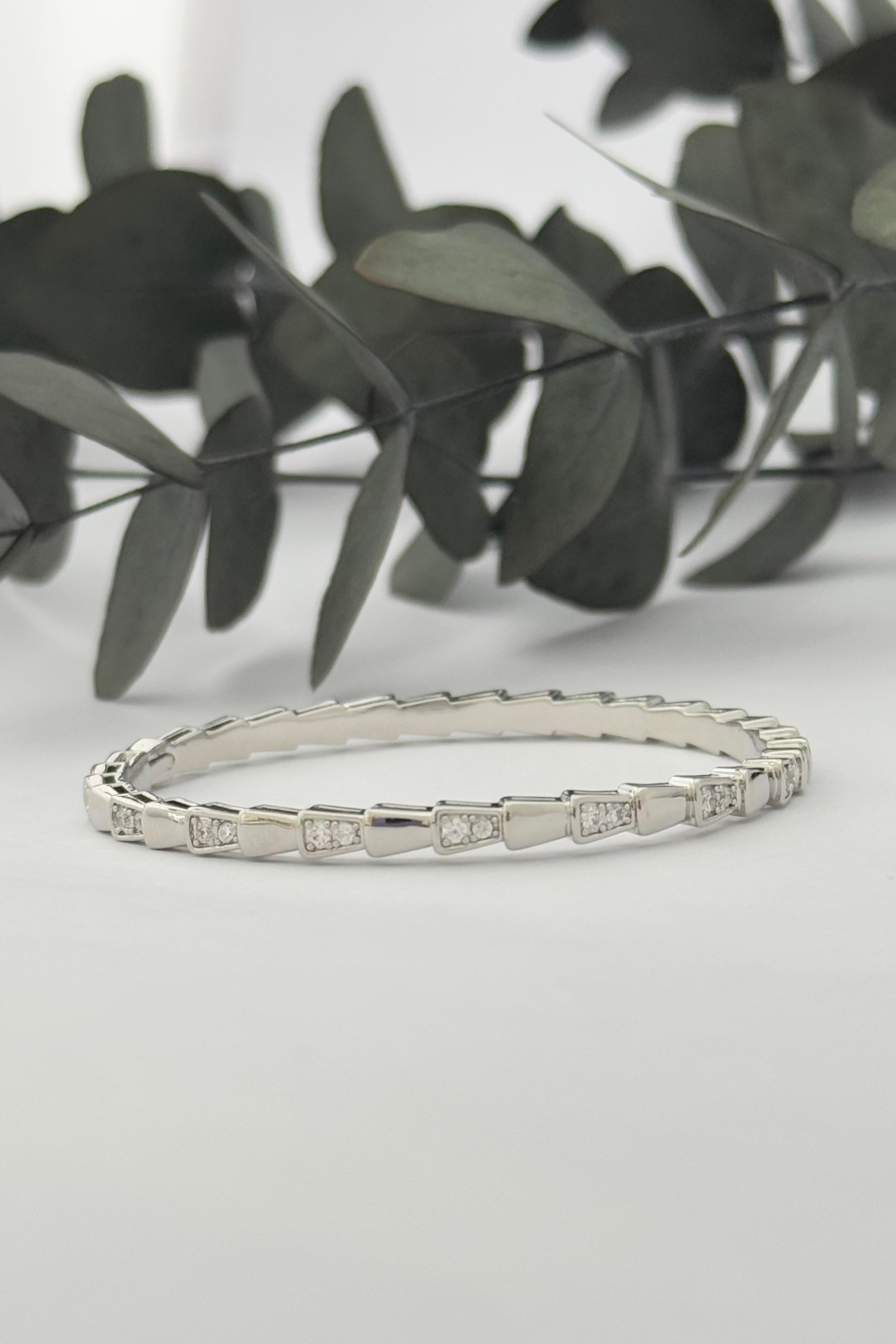 Snake Silver Kelepçe Bileklik
