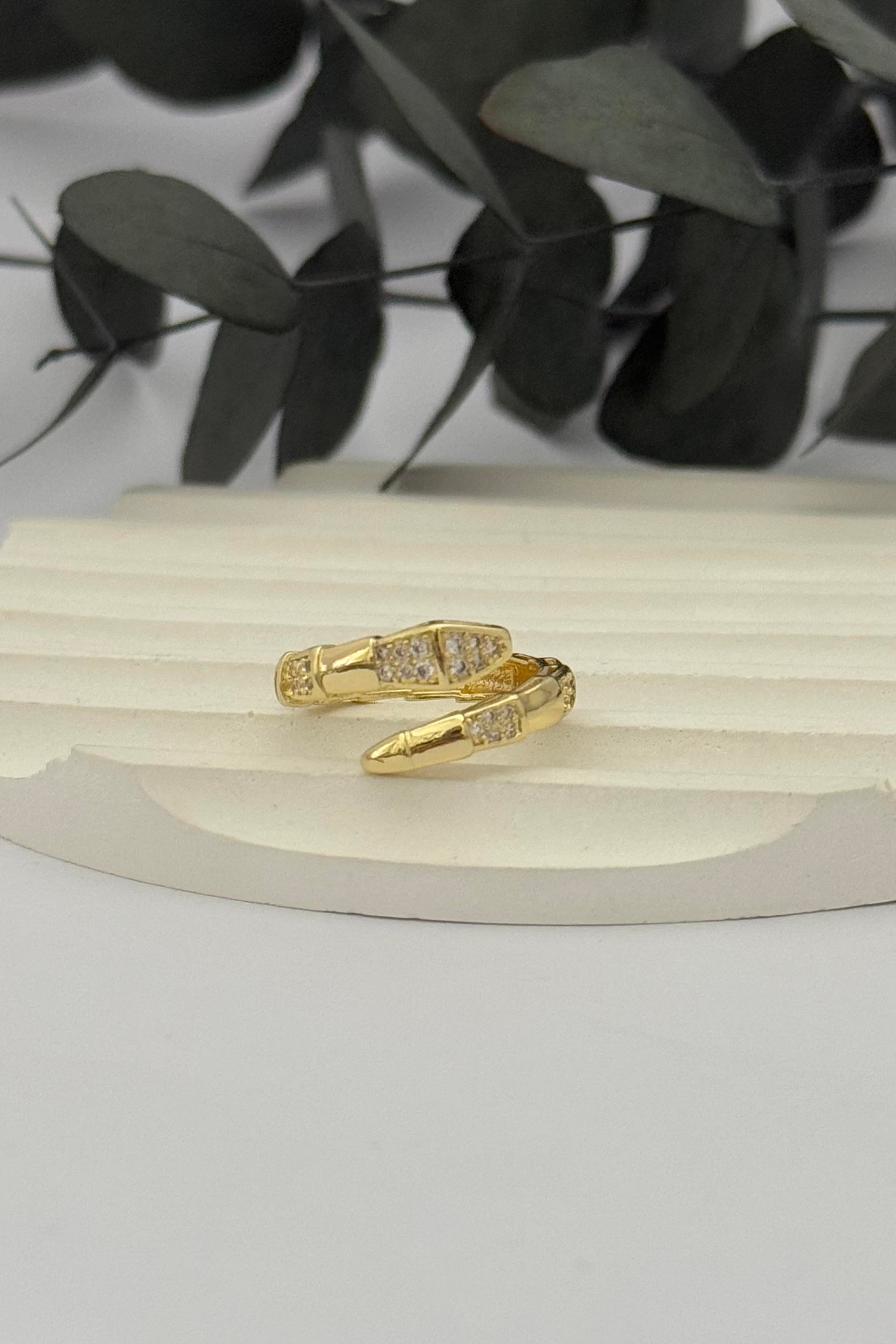 Snake Stone Gold Yüzük