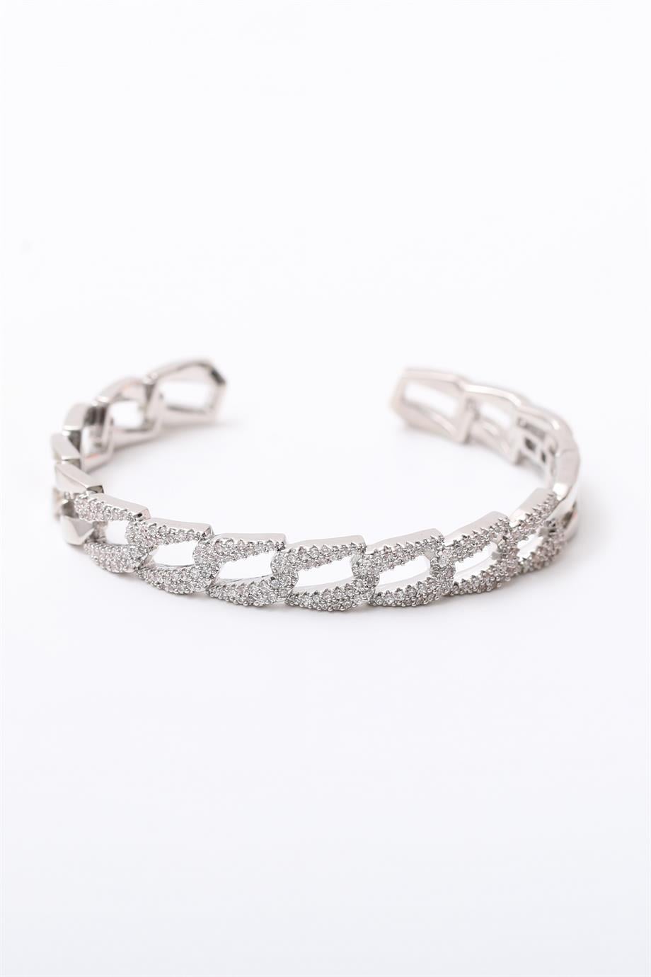 Taşlı Kelepçe Bileklik