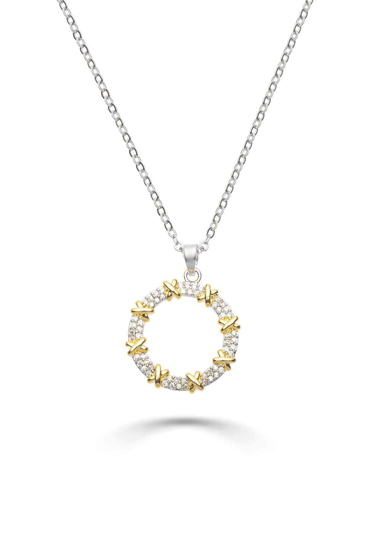 TF Silver & Gold Kolye