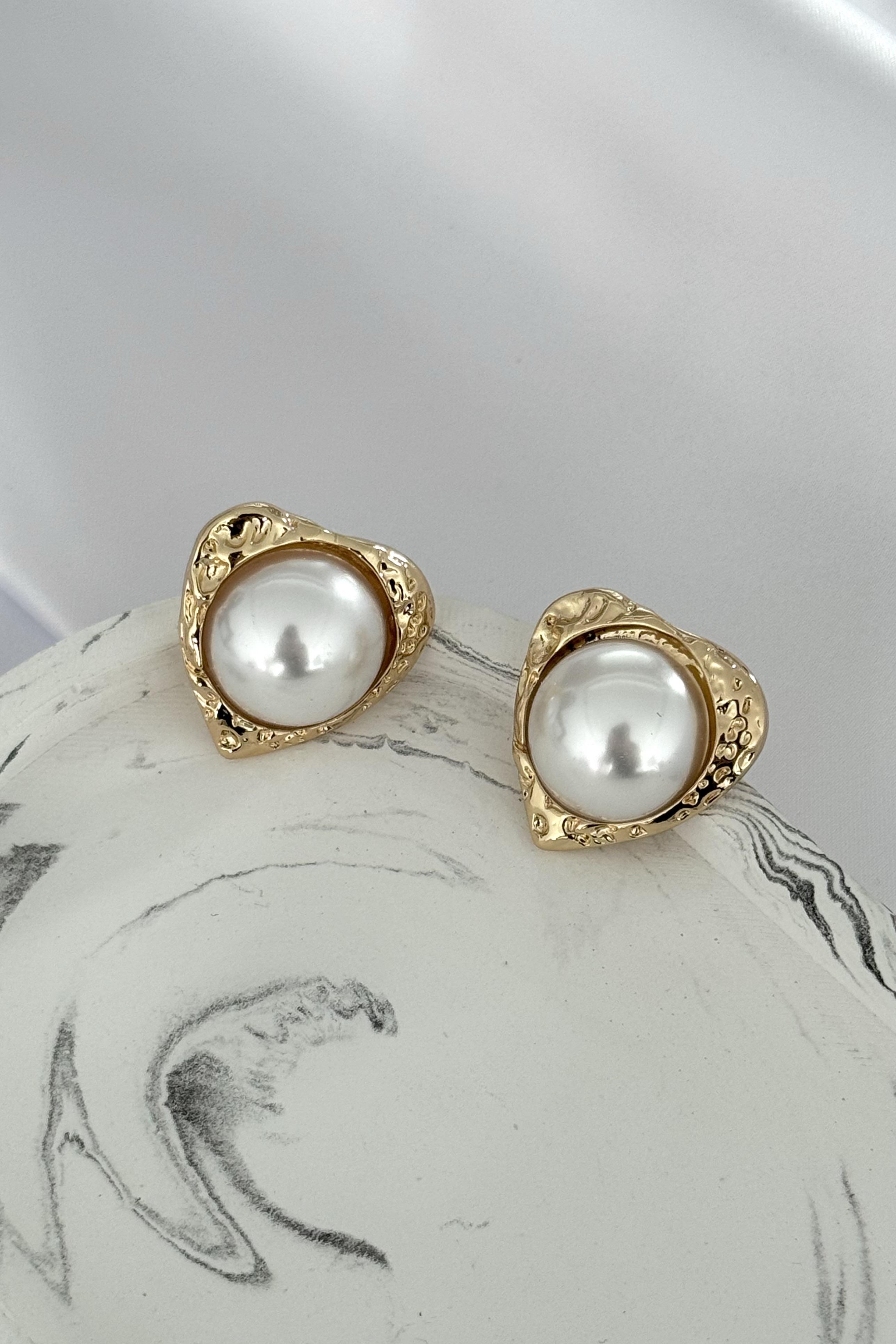 Triangle Pearl Küpe