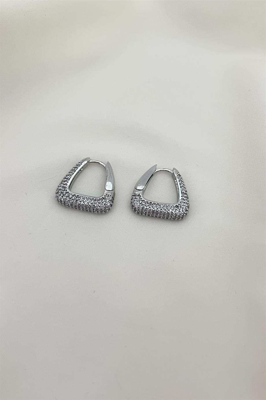 Triangle Silver Küpe