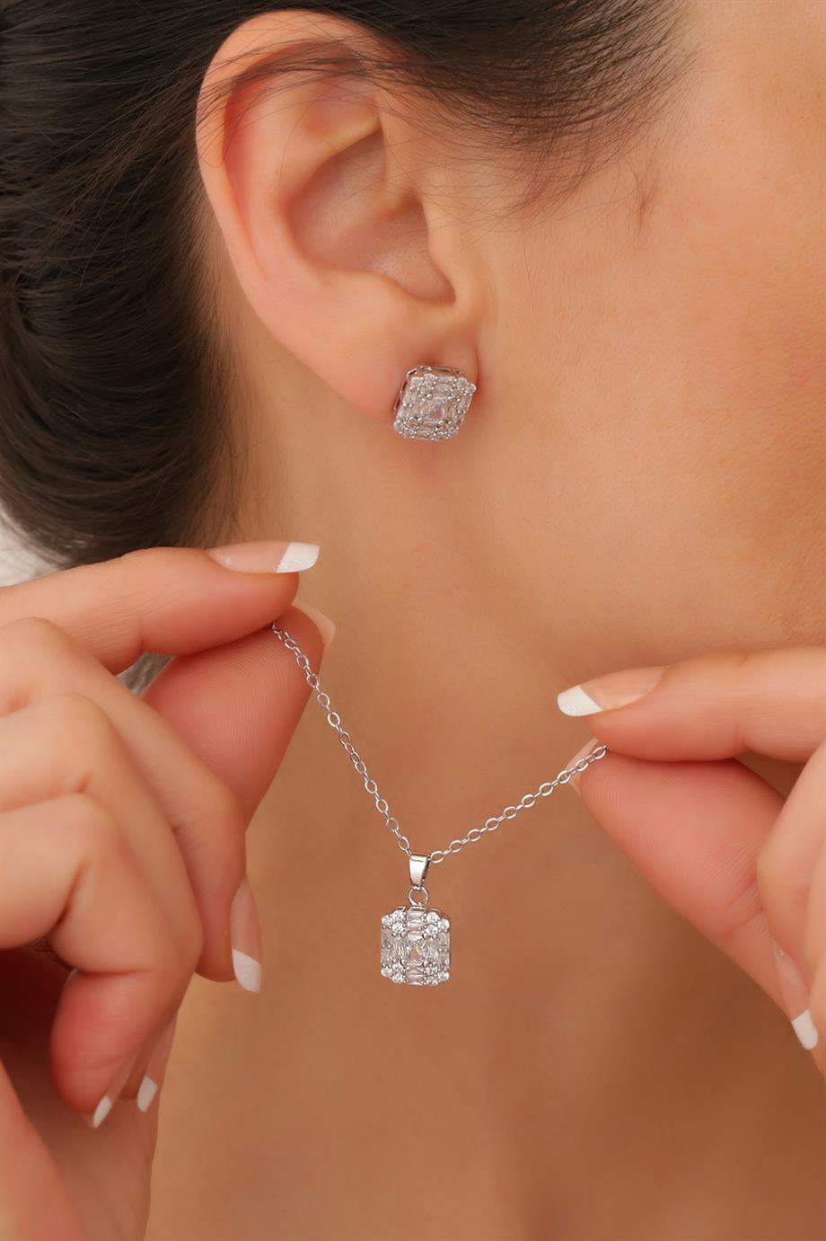 Zeta Kolye - Küpe Set