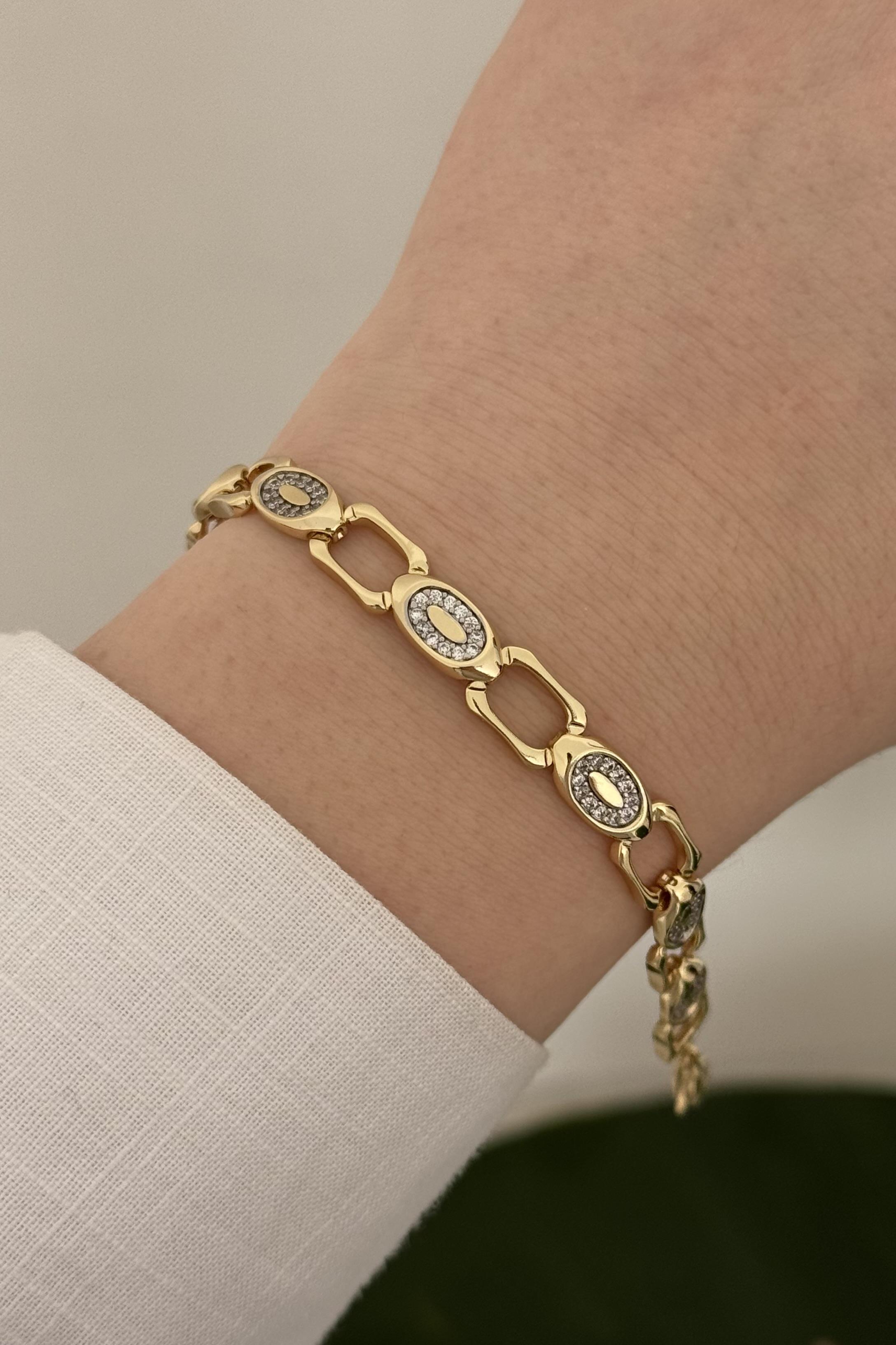 Zorevia Vip Seri Gold Bileklik