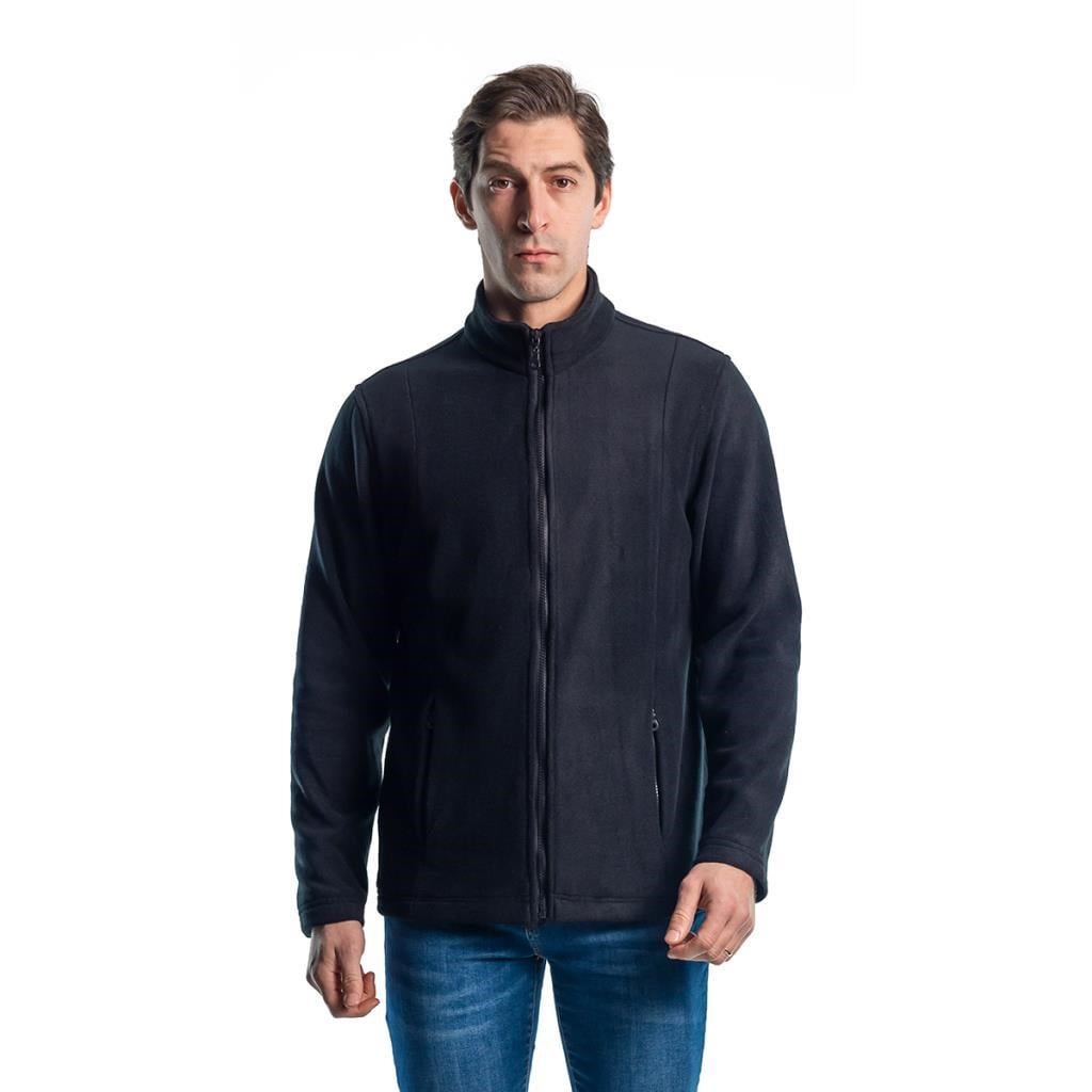 Şensel, Erkek Polar Mont, Siyah -99E550- Fermuarlı, Outdoor