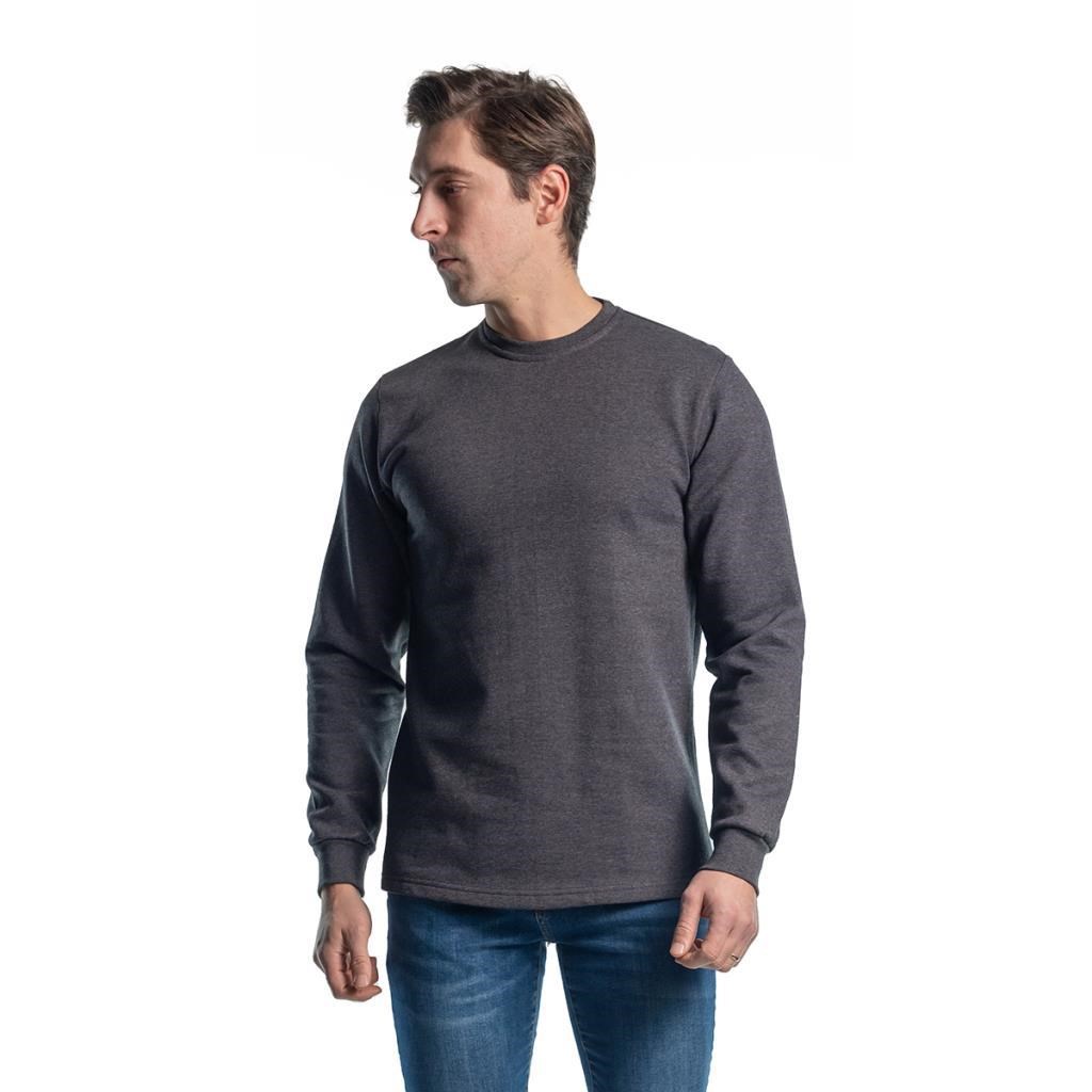Şensel, Sweatshirt, Koyu Gri, Sıfır Yaka -107E4632- Pamuklu
