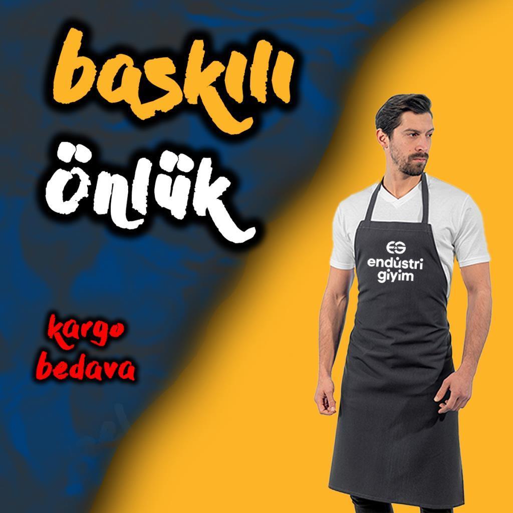 3'lü Özel Baskılı Boyundan Askılı Önlük, Bordo -140E215-