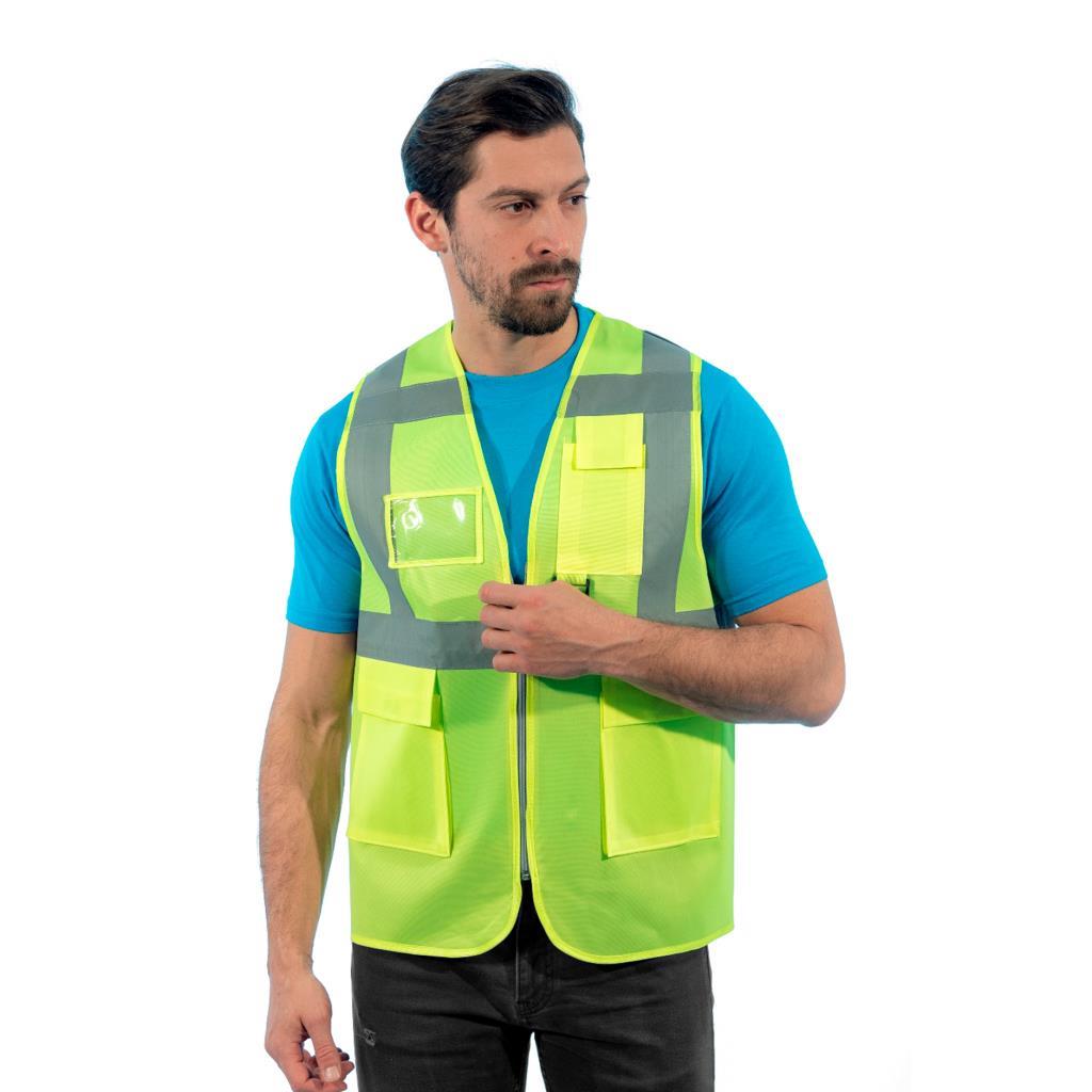 Mühendis Yeleği, Sarı -52E1800- İş Yeleği-İş Güvenliği