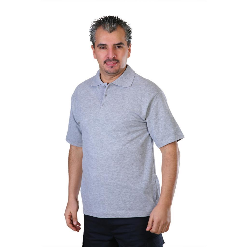 Polo Yaka Tişört, Gri, Pamuklu, Tshirt-136E331-