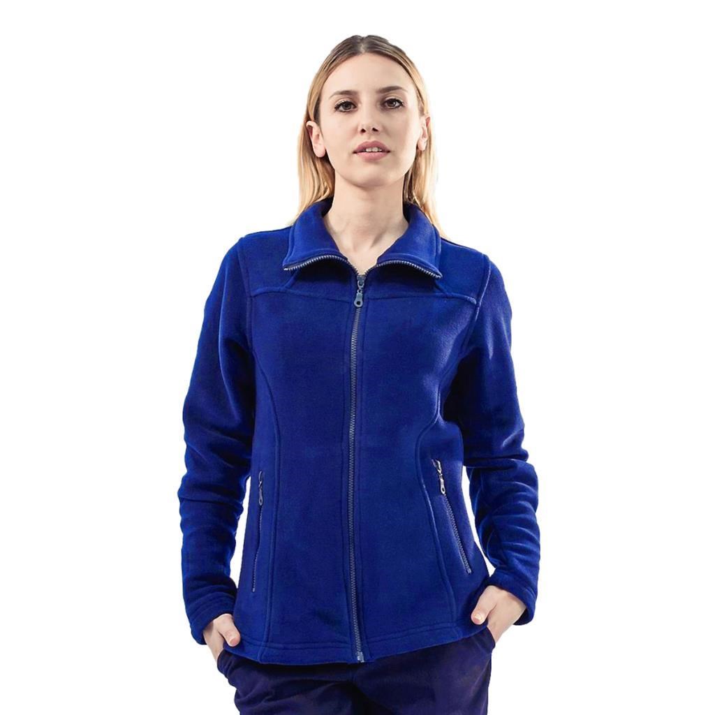 Şensel, Kadın Polar Mont, Saks Mavi -99E341- Cepli, Outdoor