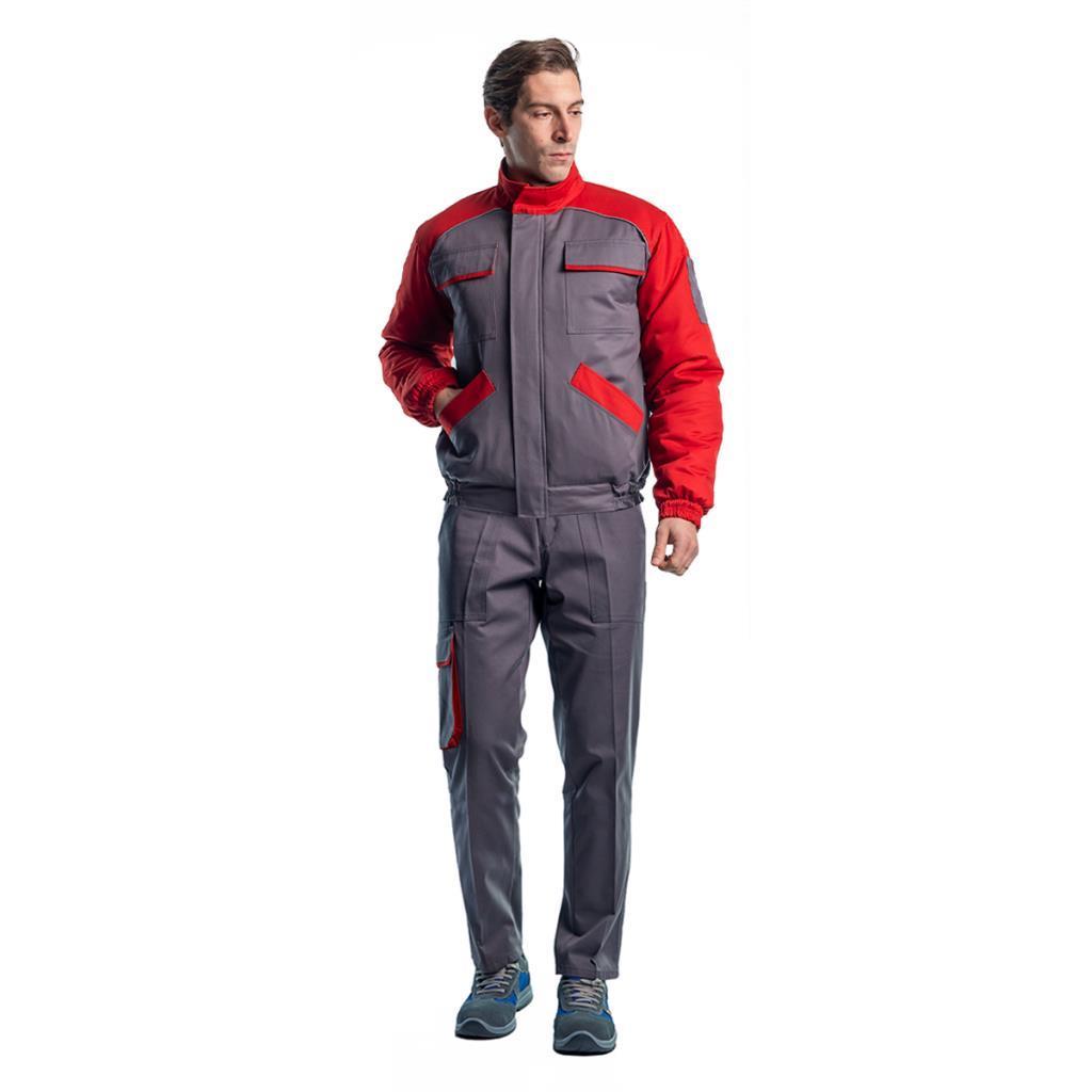 Şensel, Kapitoneli Mont Takım, Gri-Kırmızı -90E786- İş Takımı