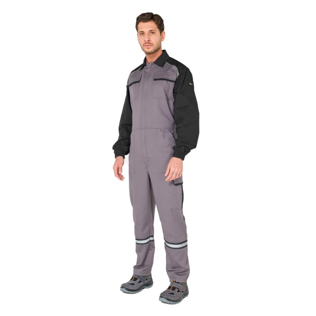 Şensel, Reflektörlü İş Tulumu, Gri-Siyah -55E3082- Üniforma