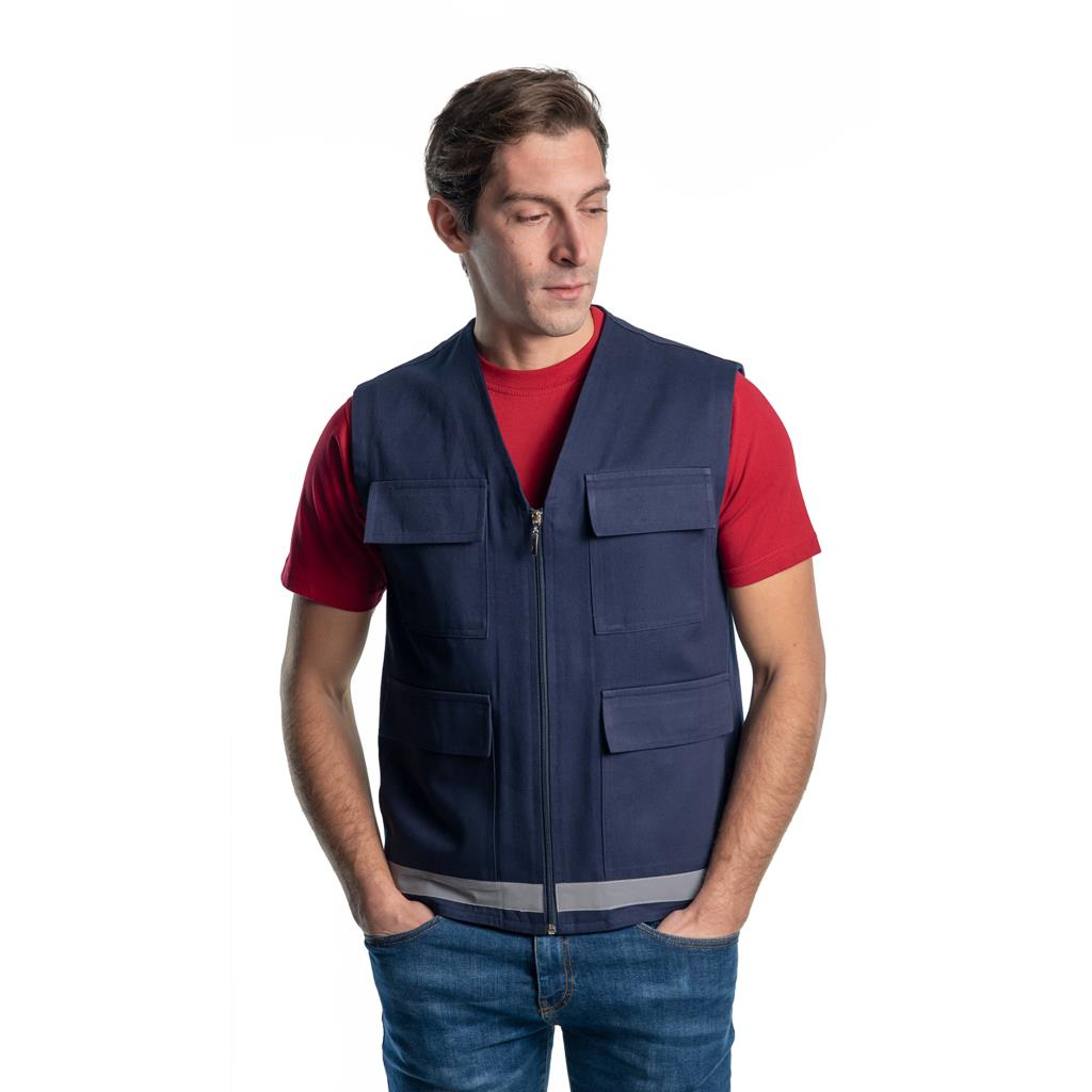 Şensel, Reflektörlü Yelek, Lacivert -118E1645- İş Yeleği-Vest