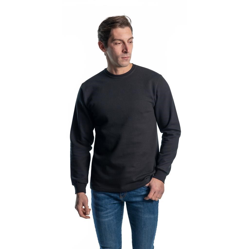 Şensel, Sweatshirt, Siyah, Sıfır Yaka -107E4650- Pamuklu, Kışlık