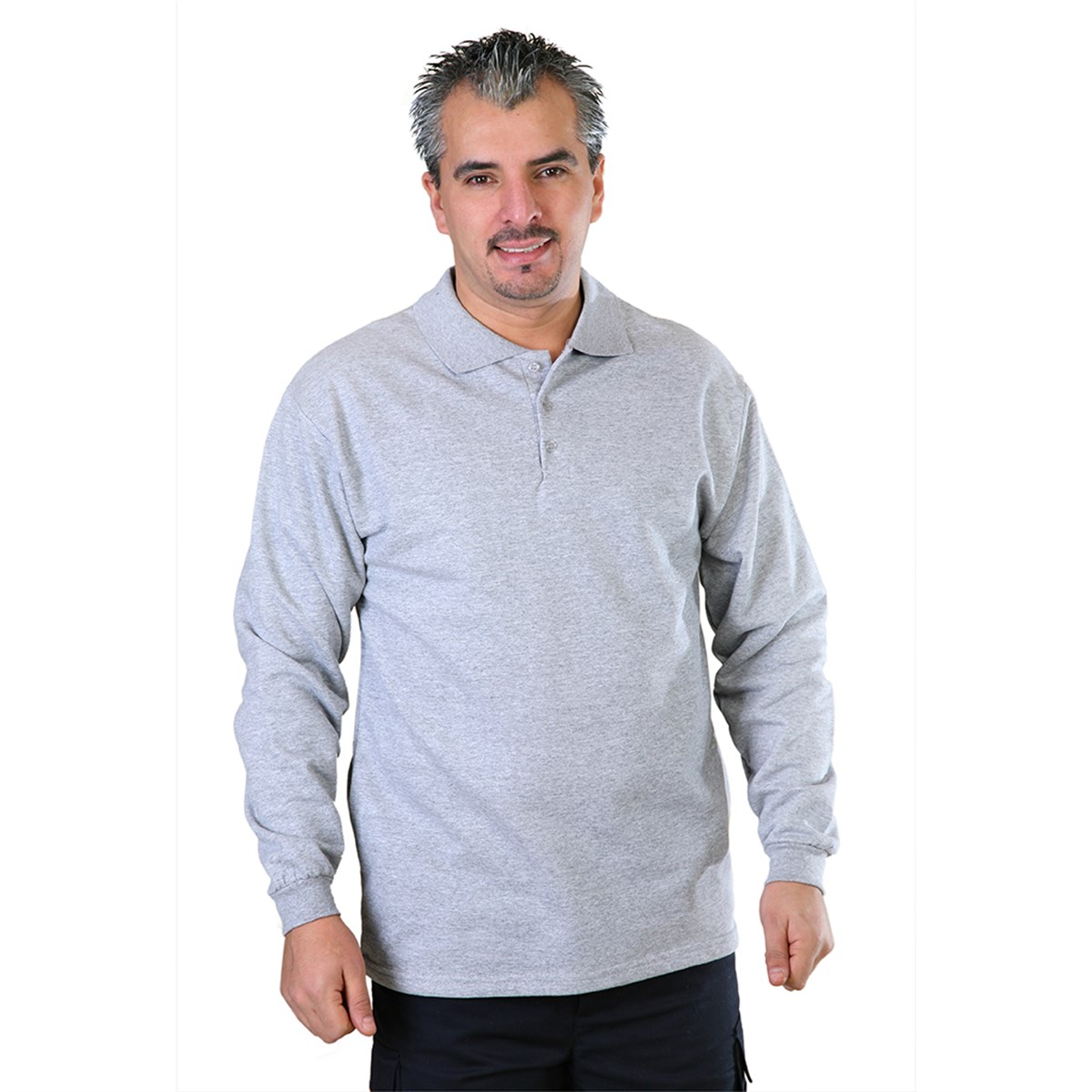 Sweatshirt, Yakalı, Kışlık İş Elbiseleri -Gri- 3 İplik %100 Pamuk