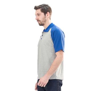 Şensel, Polo Yaka Tişört, Gri-Saks -136E285- Tshirt, T-shirt