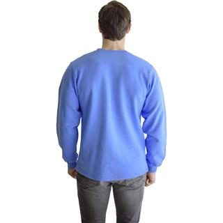 Sweatshirt, Açık Mavi, Sıfır Yaka -107E4640- Pamuklu, Kışlık