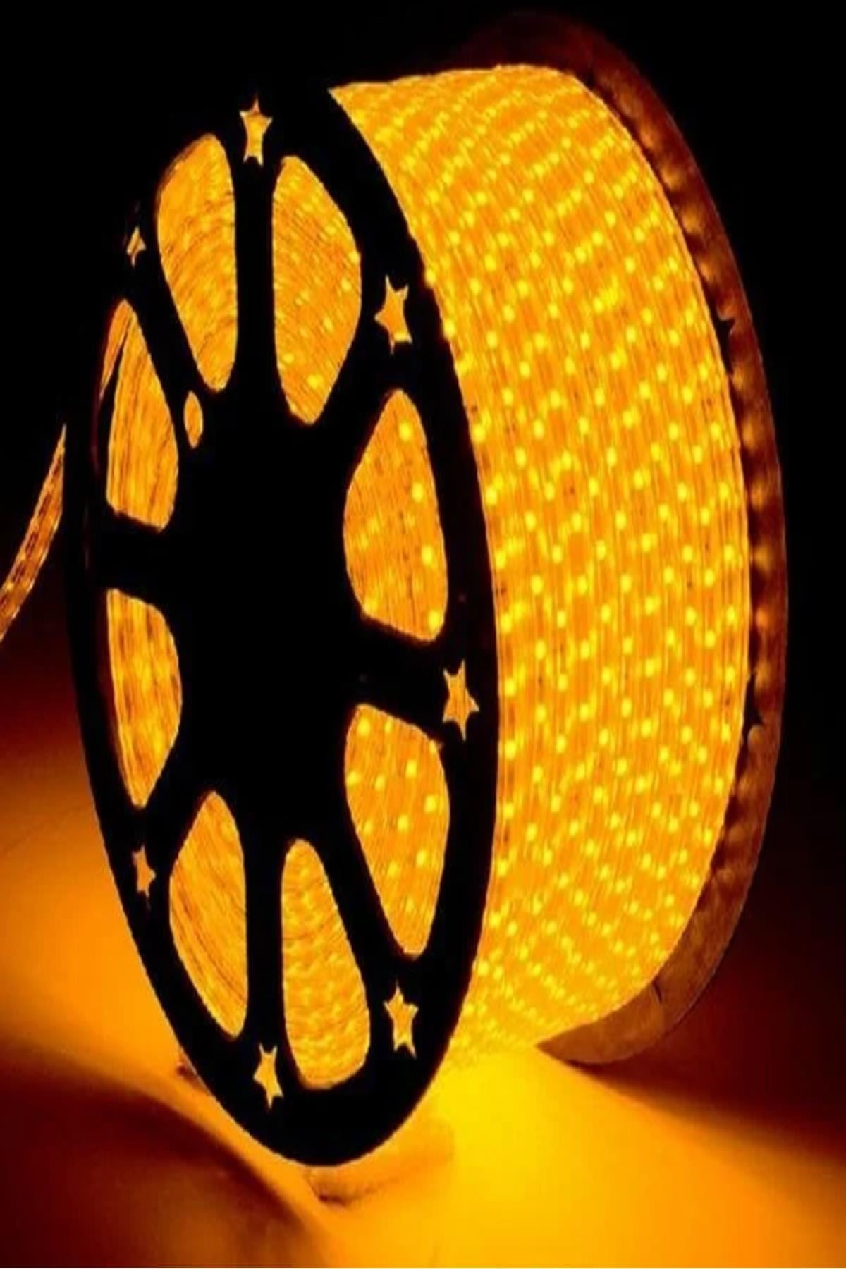 100 Metre 220 V Dış Mekan Silikonlu Kırmızı Hortum Led Ct 4550