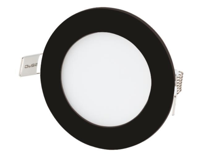 6W Beyaz Işık Siyah Kasa Sıva Altı Slim Panel Led Spot Ct 5125
